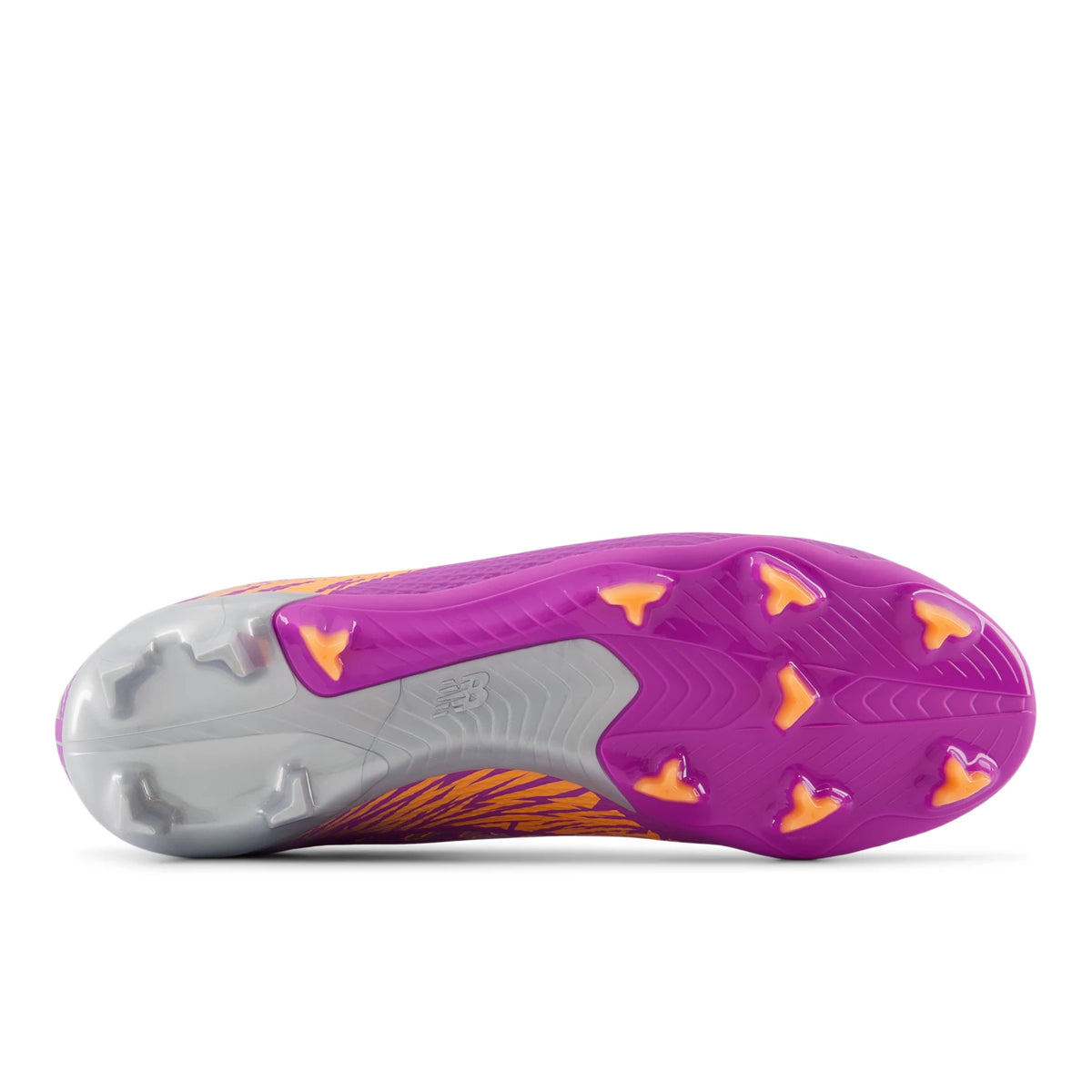 New Balance Furon TEAM FG V8 Passion Fruit with Hot Mango and Metallic Silver