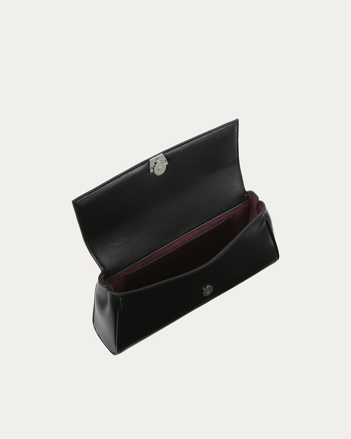 Freja Shell Clutch Black Gloss