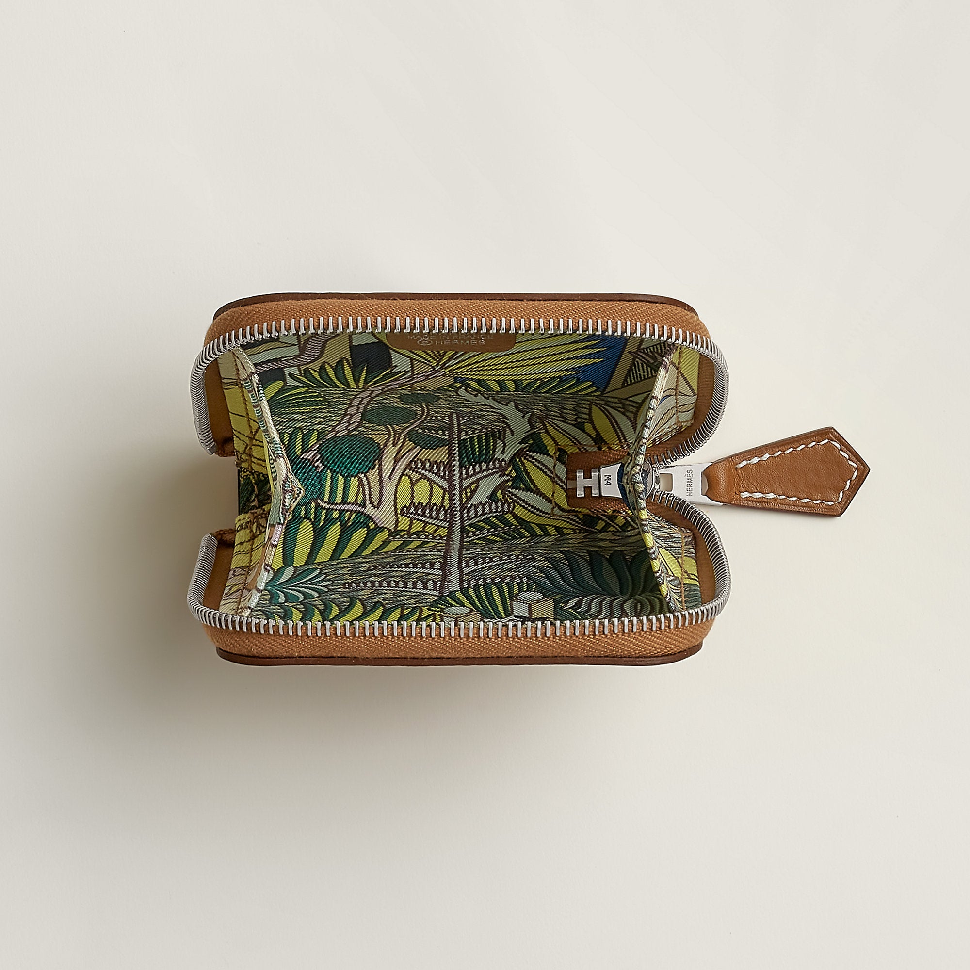 Hermes Silk'In Change Purse Gold