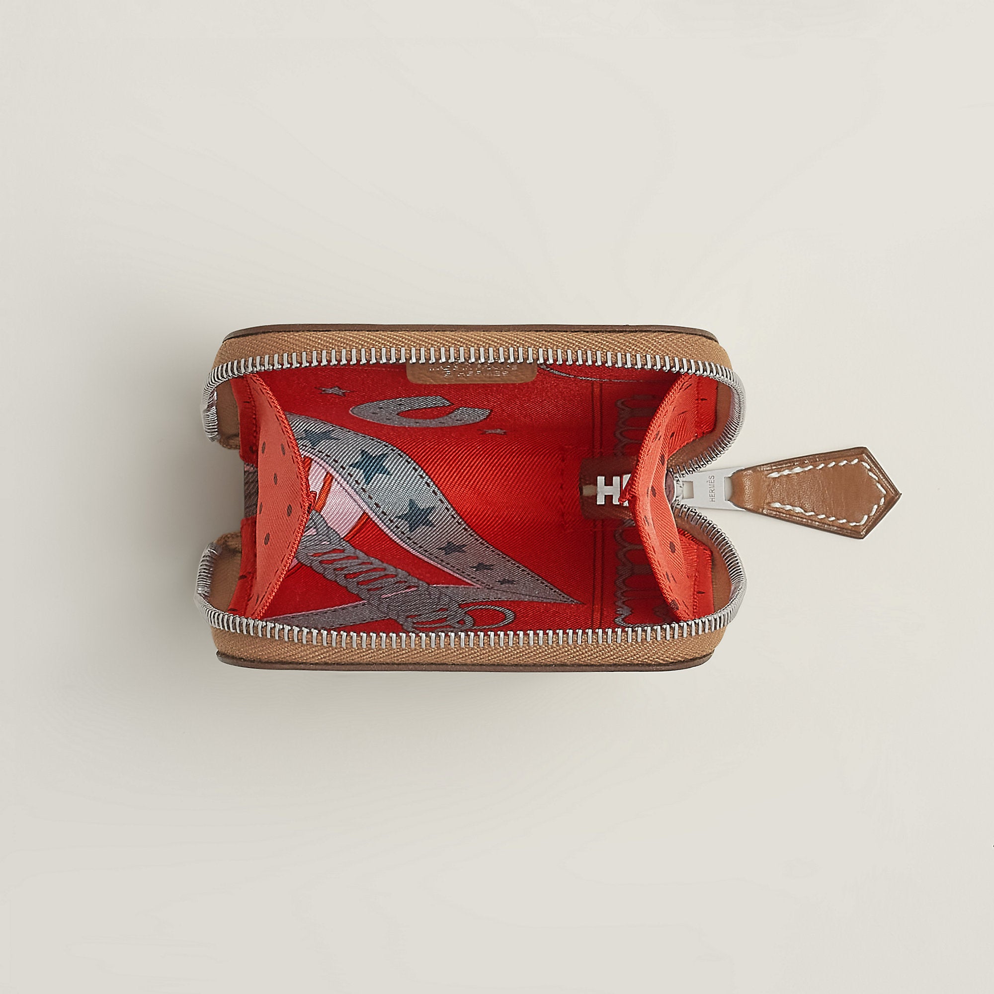 Hermes Silk'In Change Purse Gold
