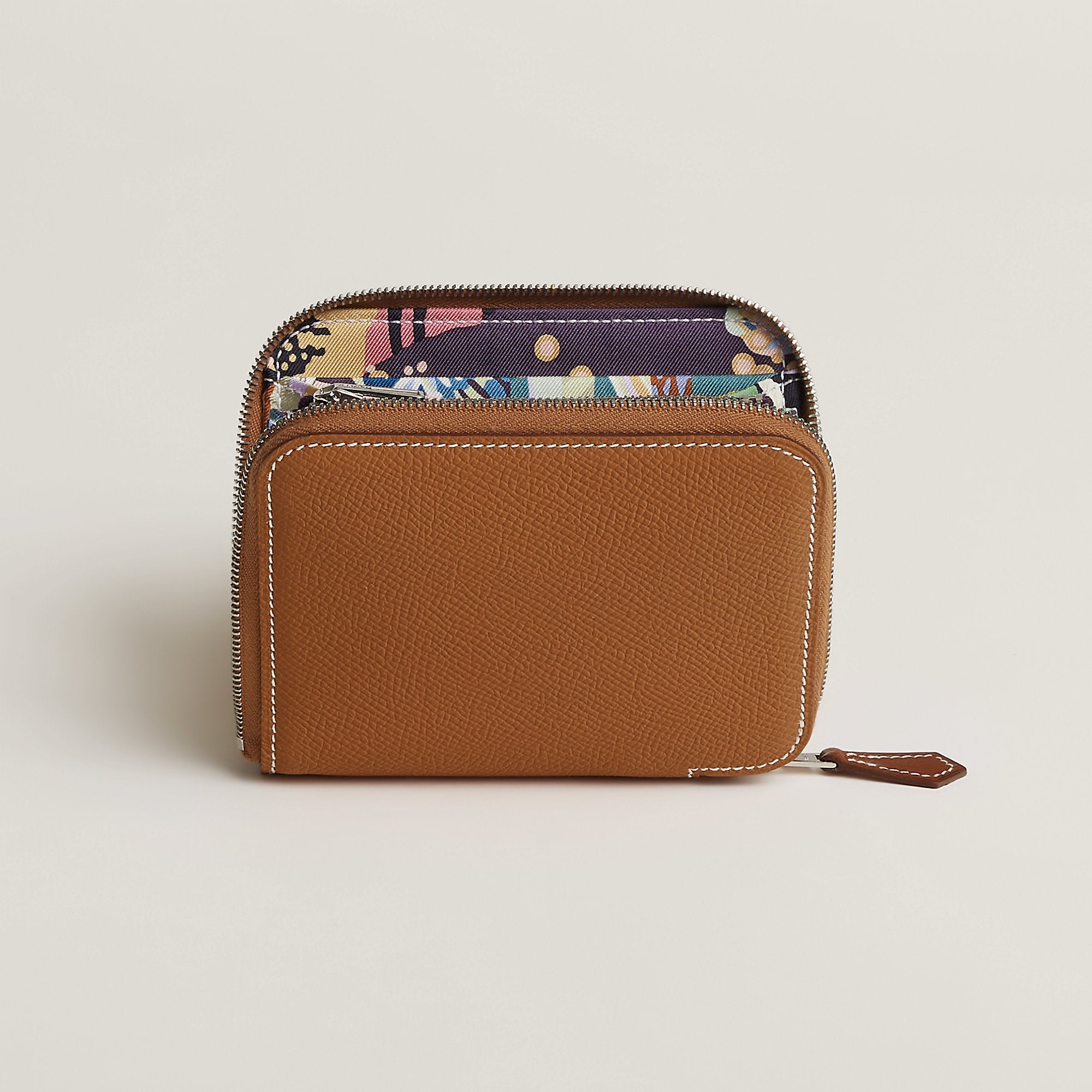 Hermes Silk'In Compact Wallet Gold