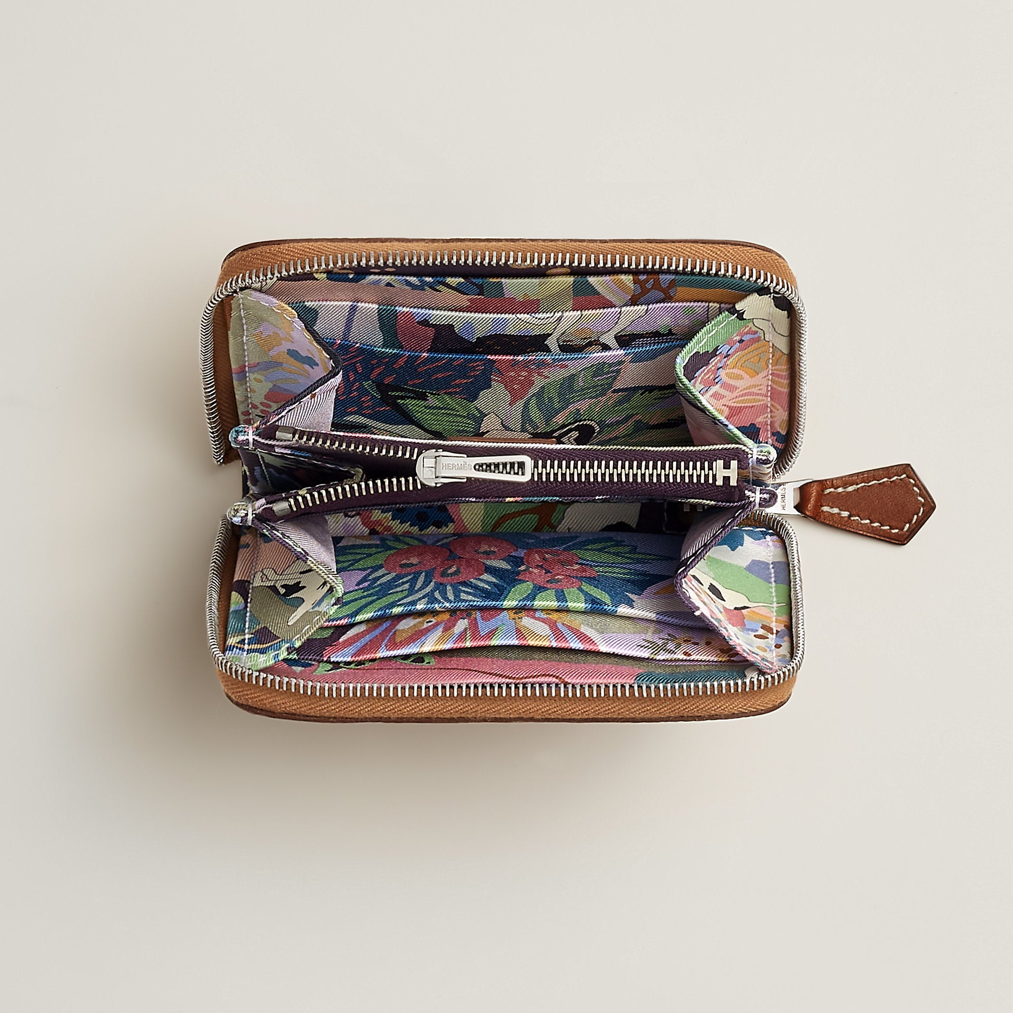 Hermes Silk'In Compact Wallet Gold