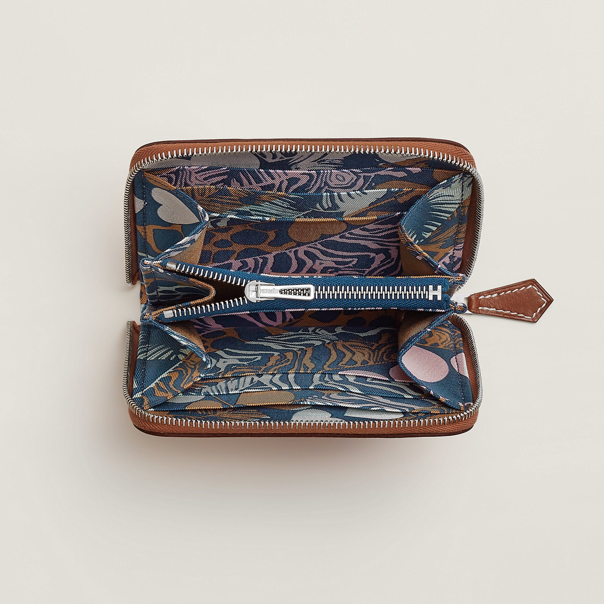 Hermes Silk'In Compact Wallet Gold
