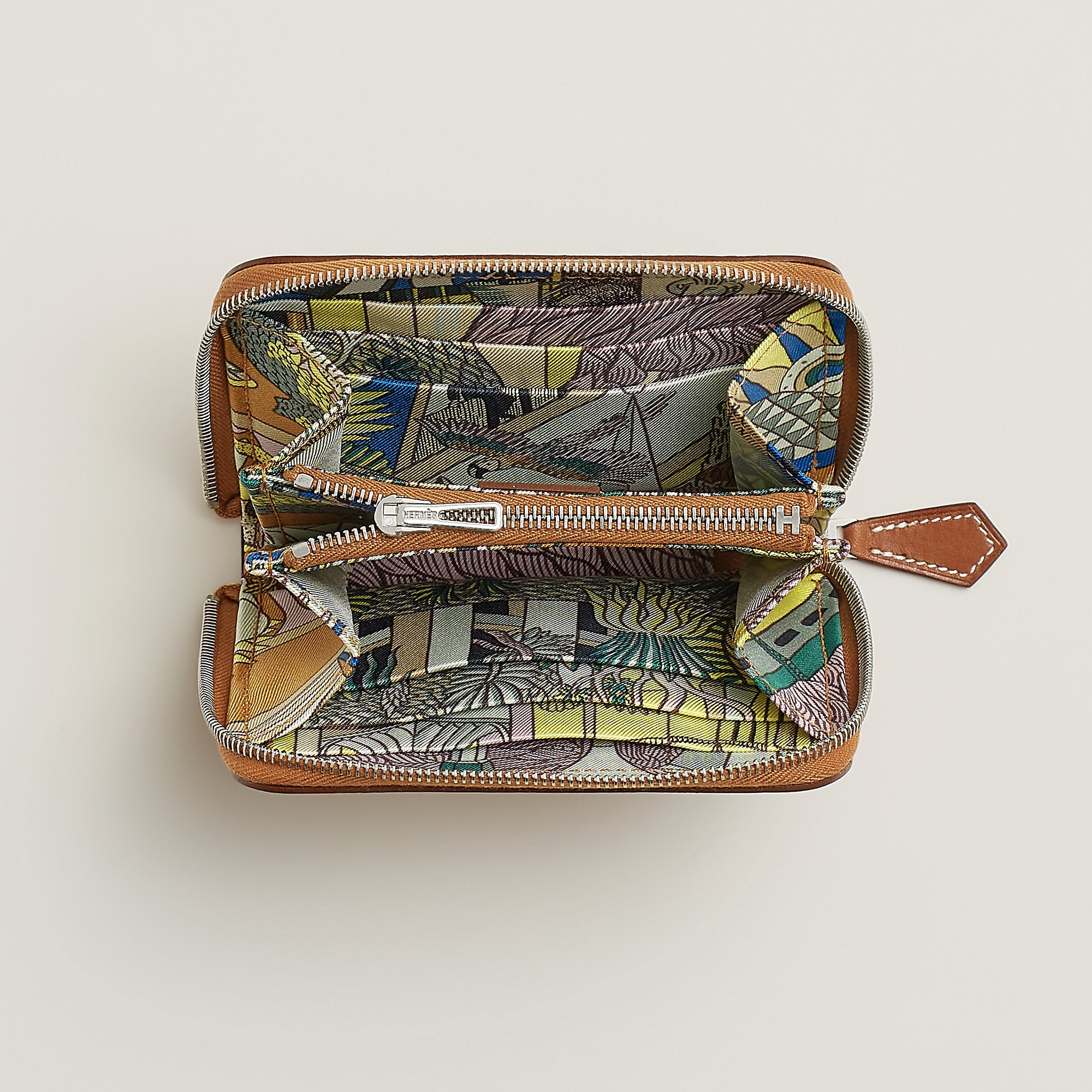 Hermes Silk'In Compact Wallet Gold