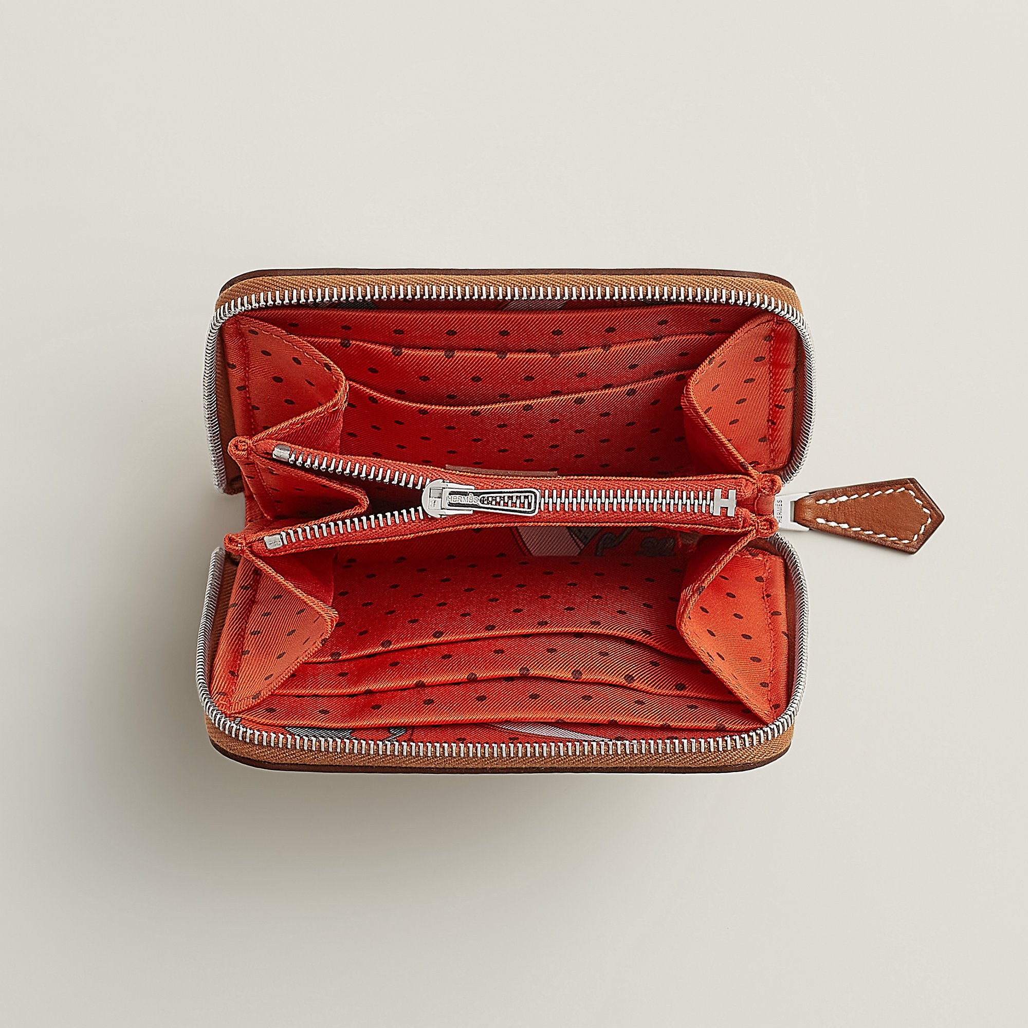 Hermes Silk'In Compact Wallet Gold