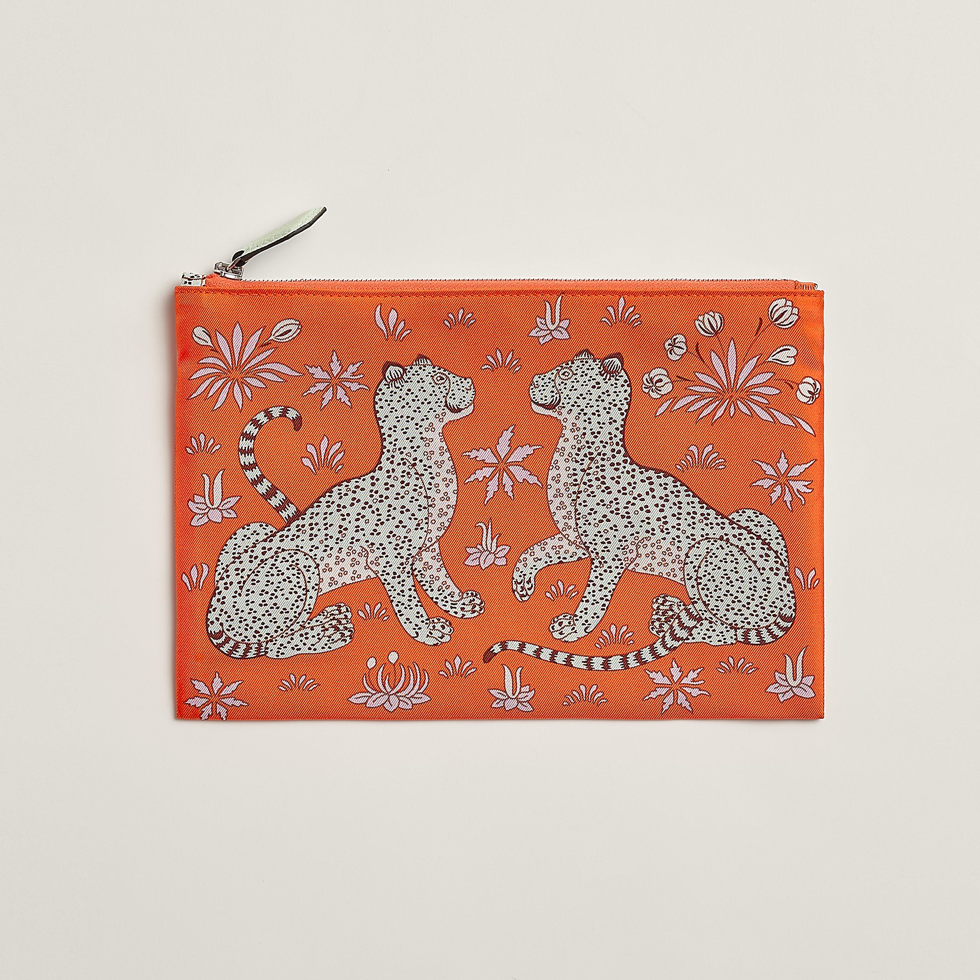 Hermes Silky Pocket Pouch Orange Poppy
