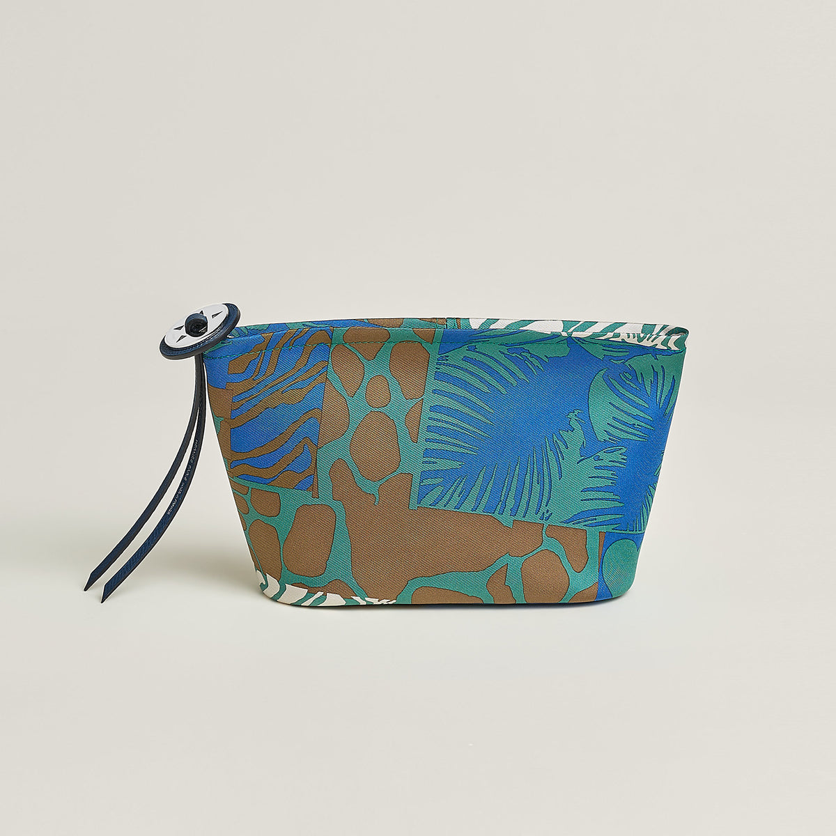 Hermes Silky Pouch 20 Bleu Zellige