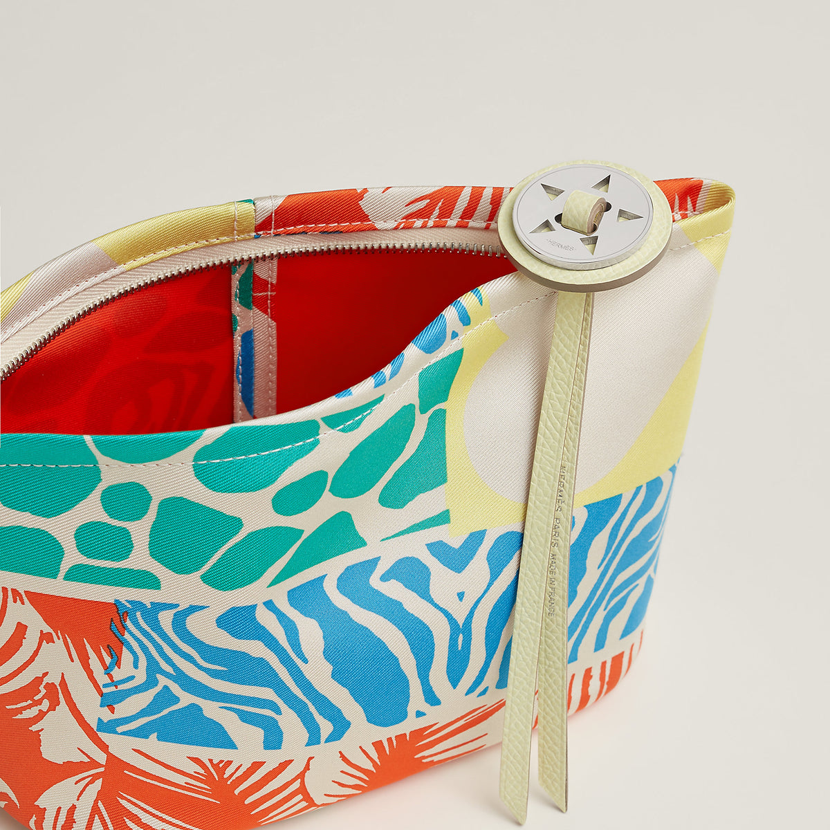 Hermes Silky Pouch 20 Orange Poppy