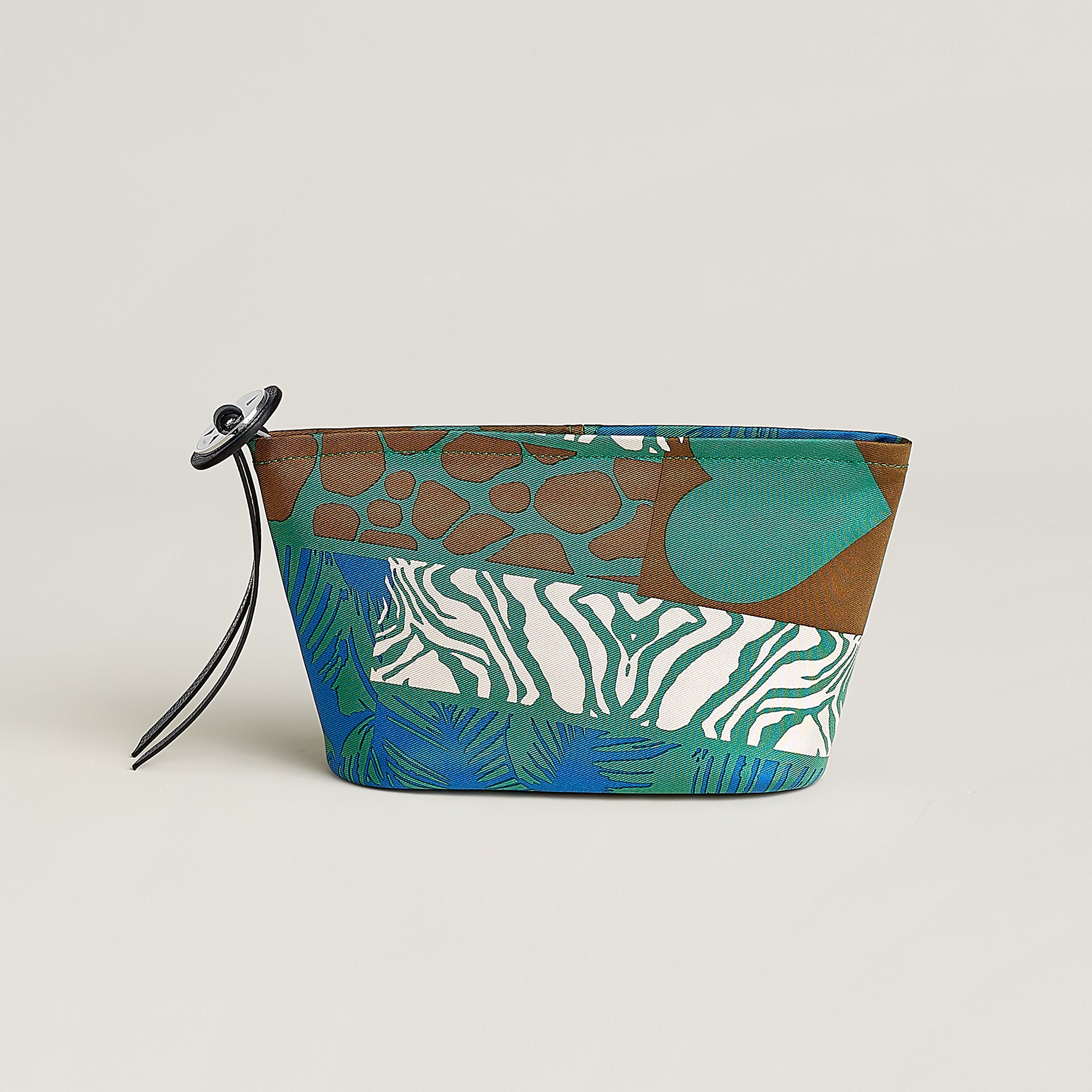 Hermes Silky Pouch 20 Bleu Zellige
