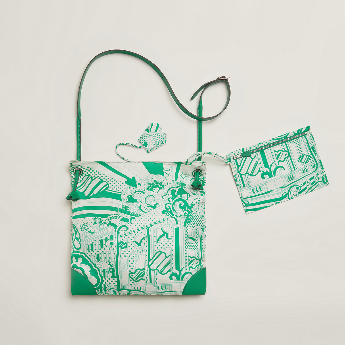 Hermes Silkycity 33 Bag Menthe