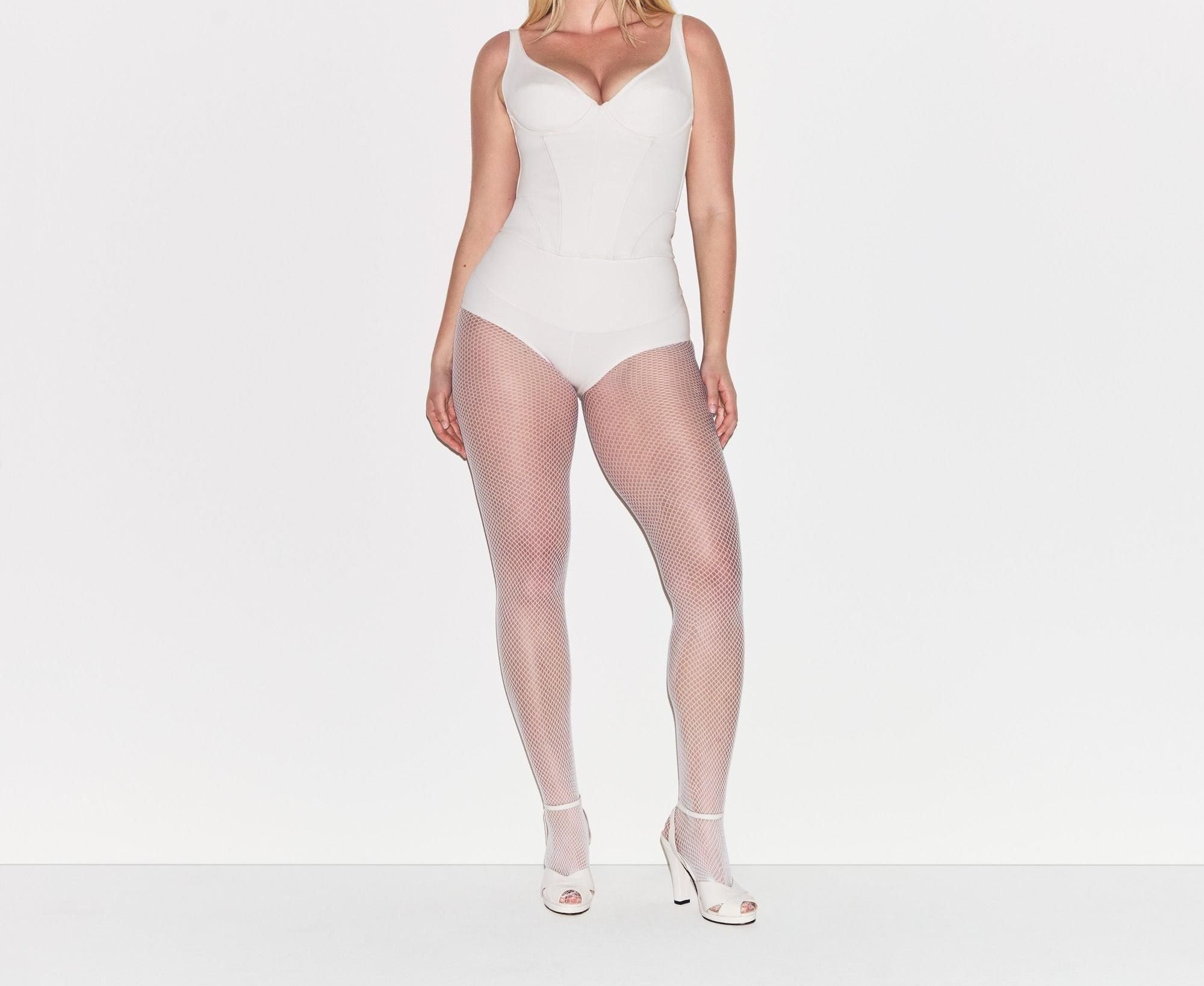 Skims Cotton Shapewear High-Waisted Brief Marble