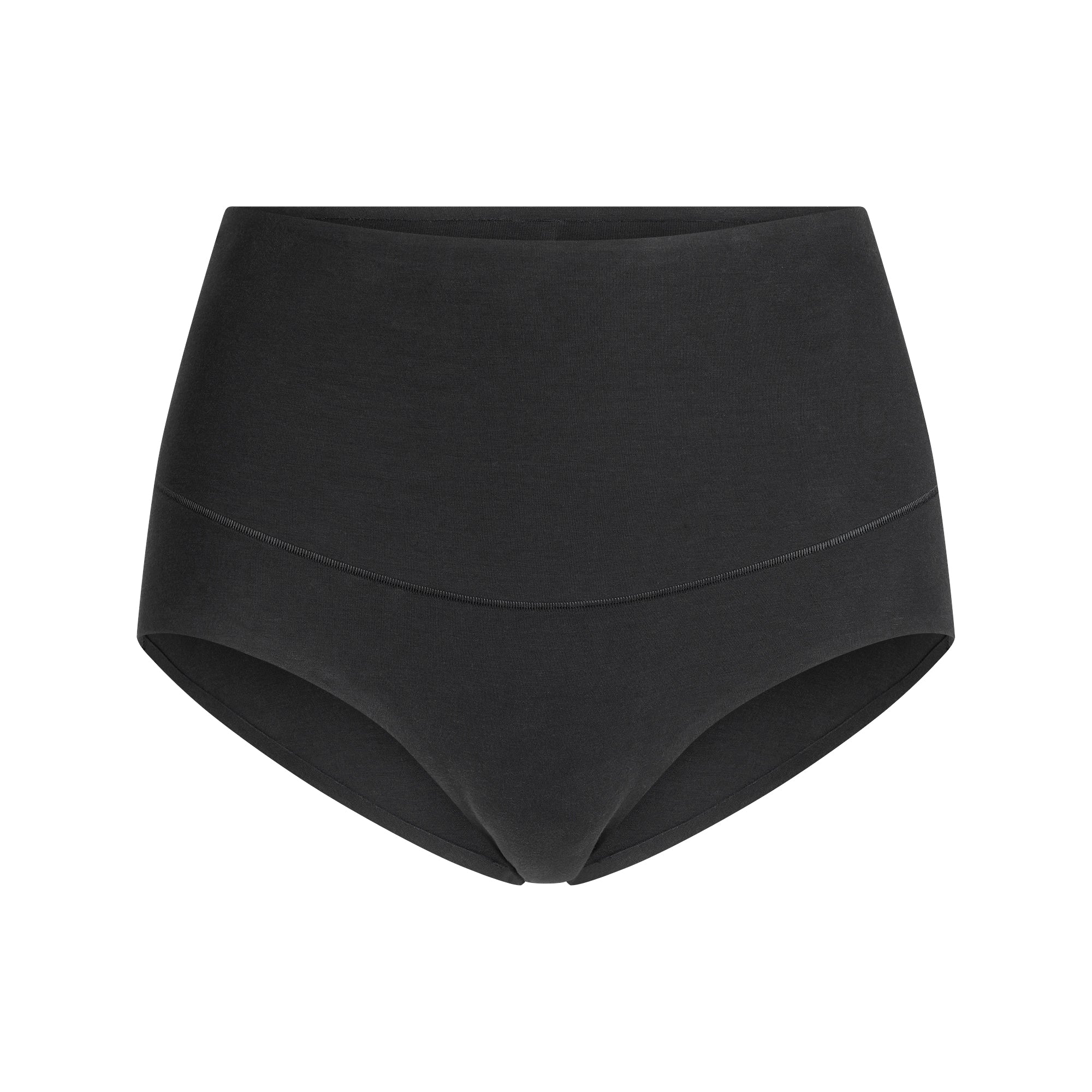 Skims Cotton Shapewear High-Waisted Brief Soot