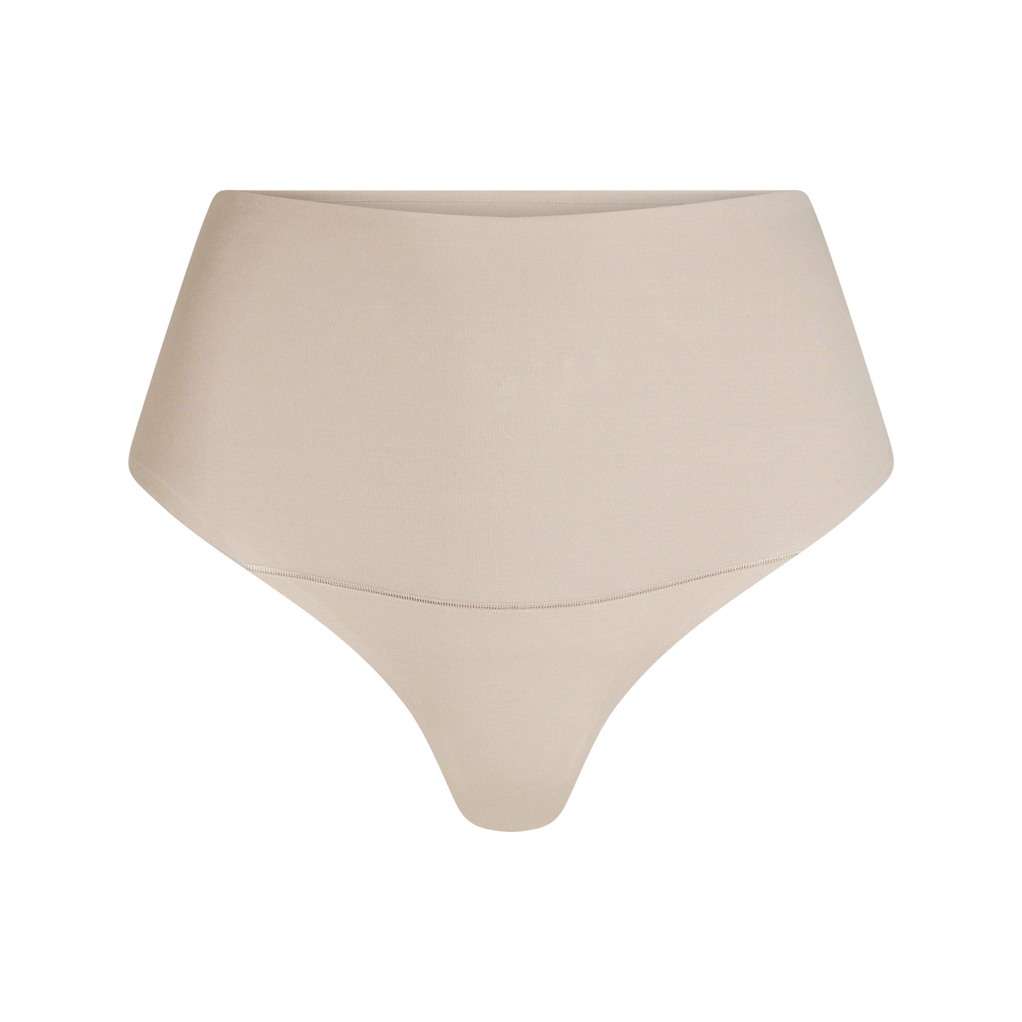 Skims Cotton Shapewear High-Waisted Thong Linen