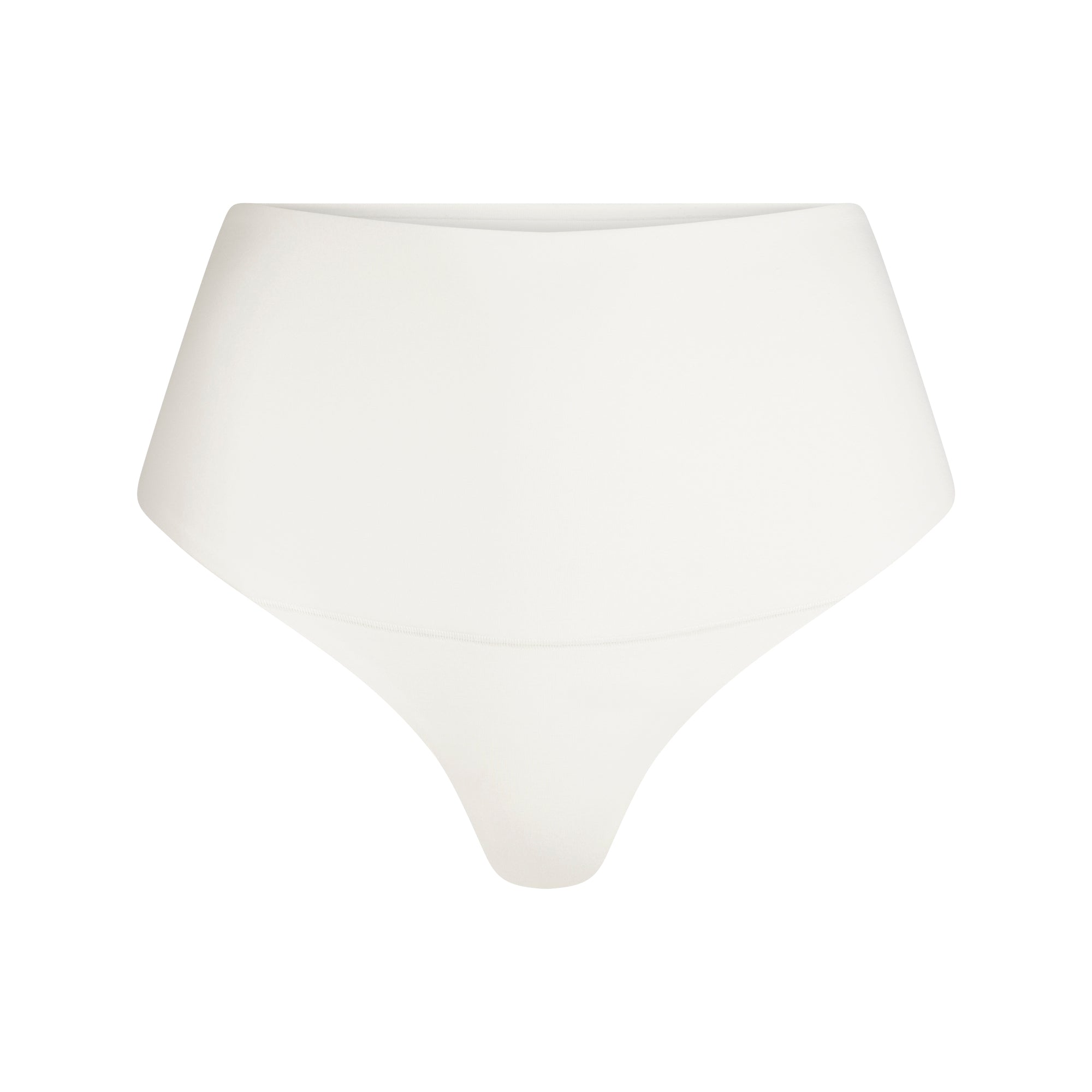 Skims Cotton Shapewear High-Waisted Thong Marble