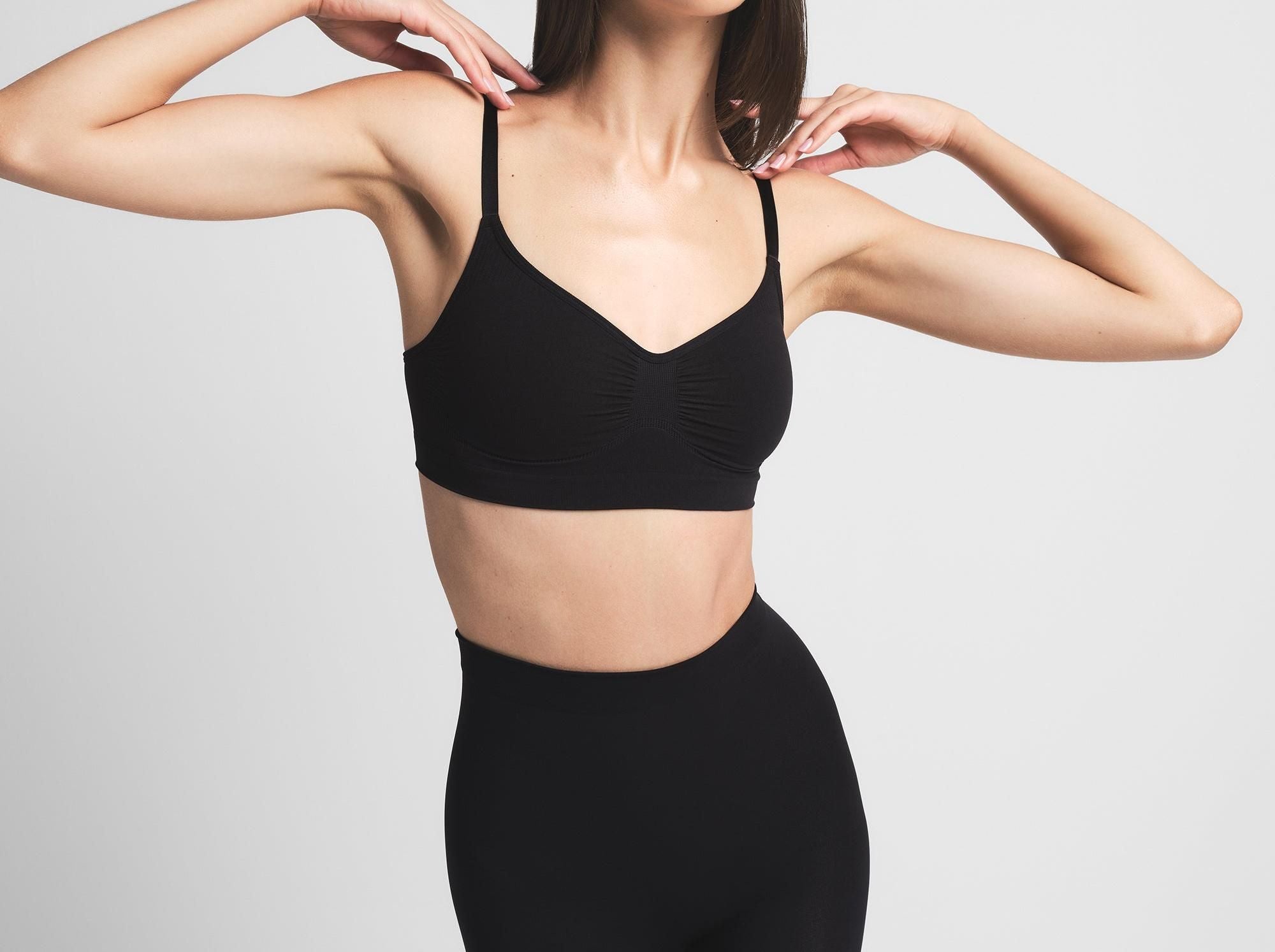 Skims Seamless Sculpt Bralette Onyx