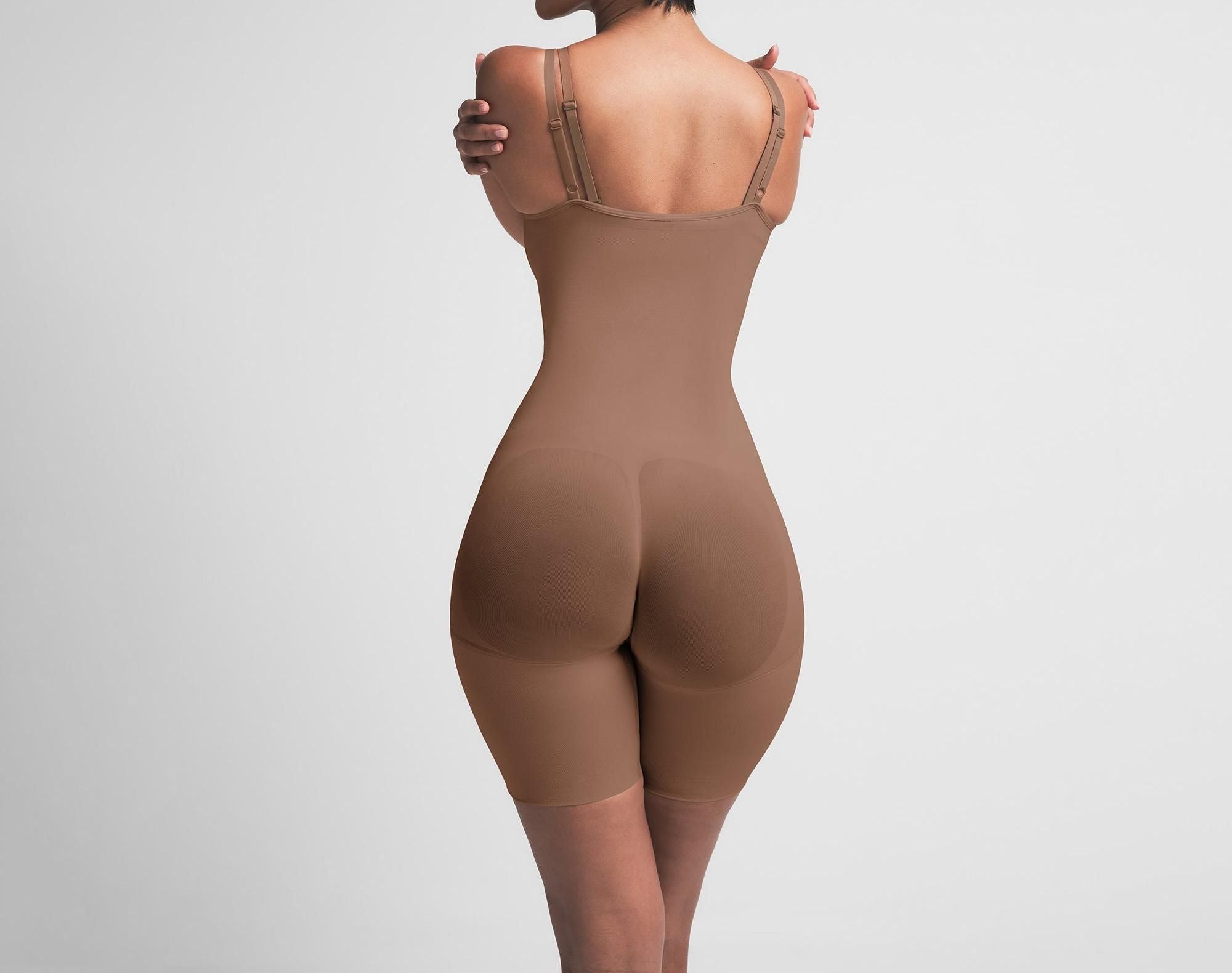 Skims Seamless Sculpt Butt Lifting Open Bust Bodysuit Jasper
