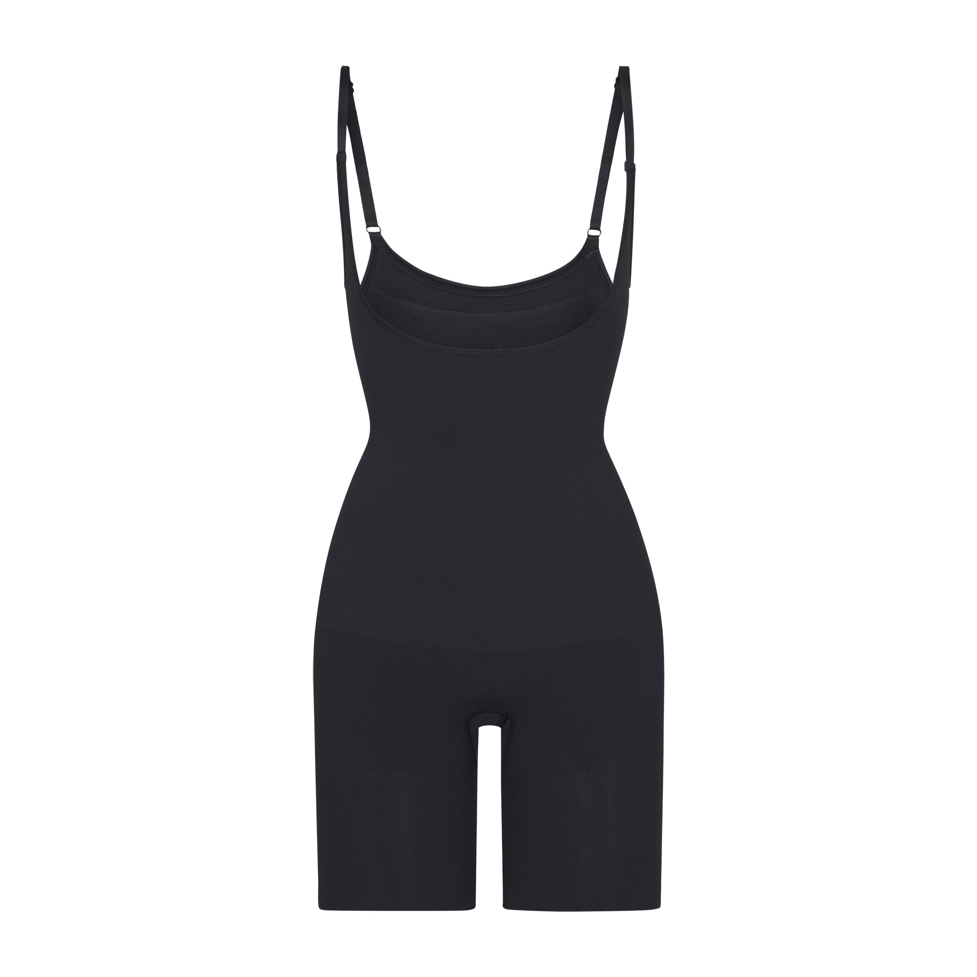 Skims Seamless Sculpt Butt Lifting Open Bust Bodysuit Onyx