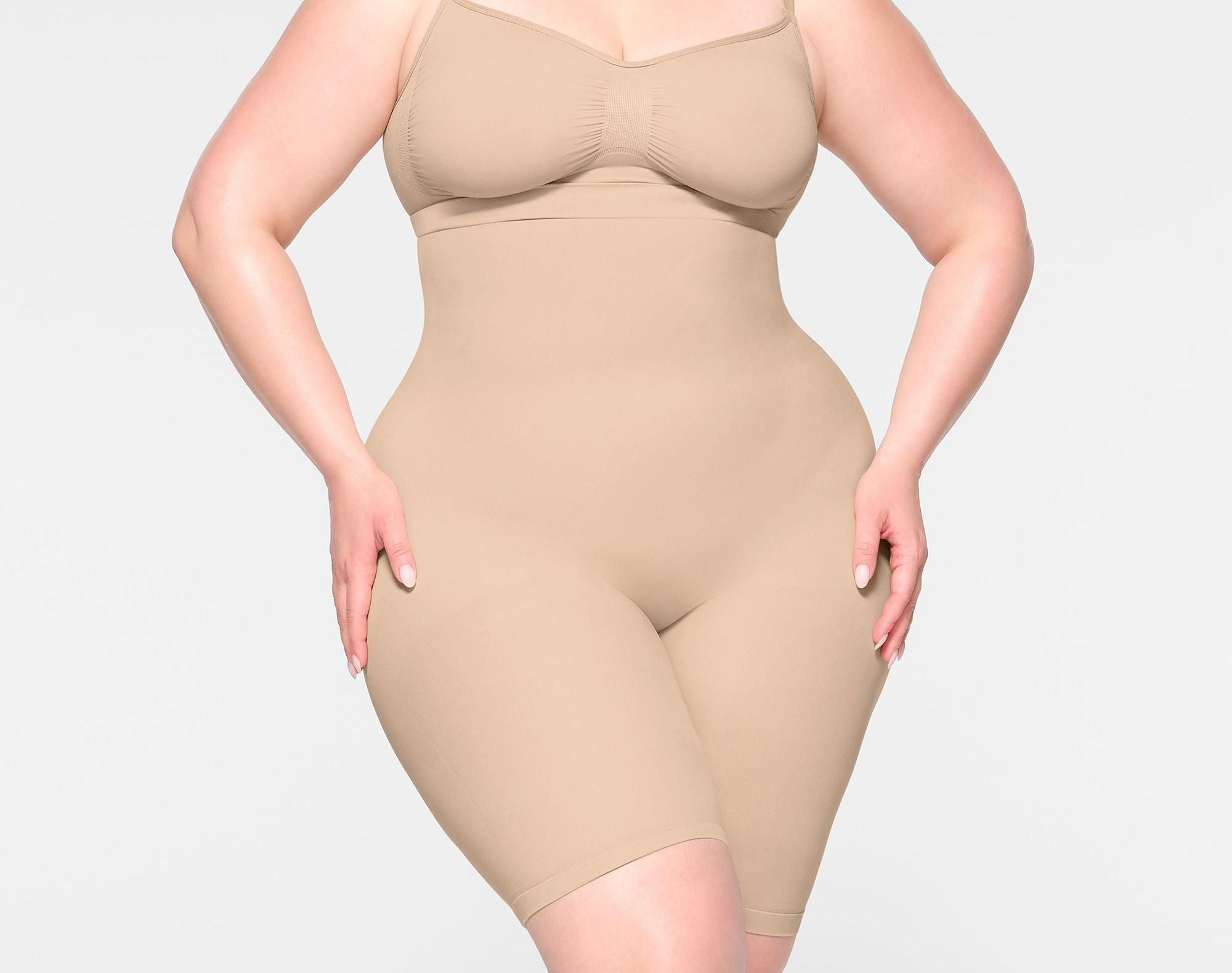 Skims Seamless Sculpt High-Waisted Above The Knee Short Mica