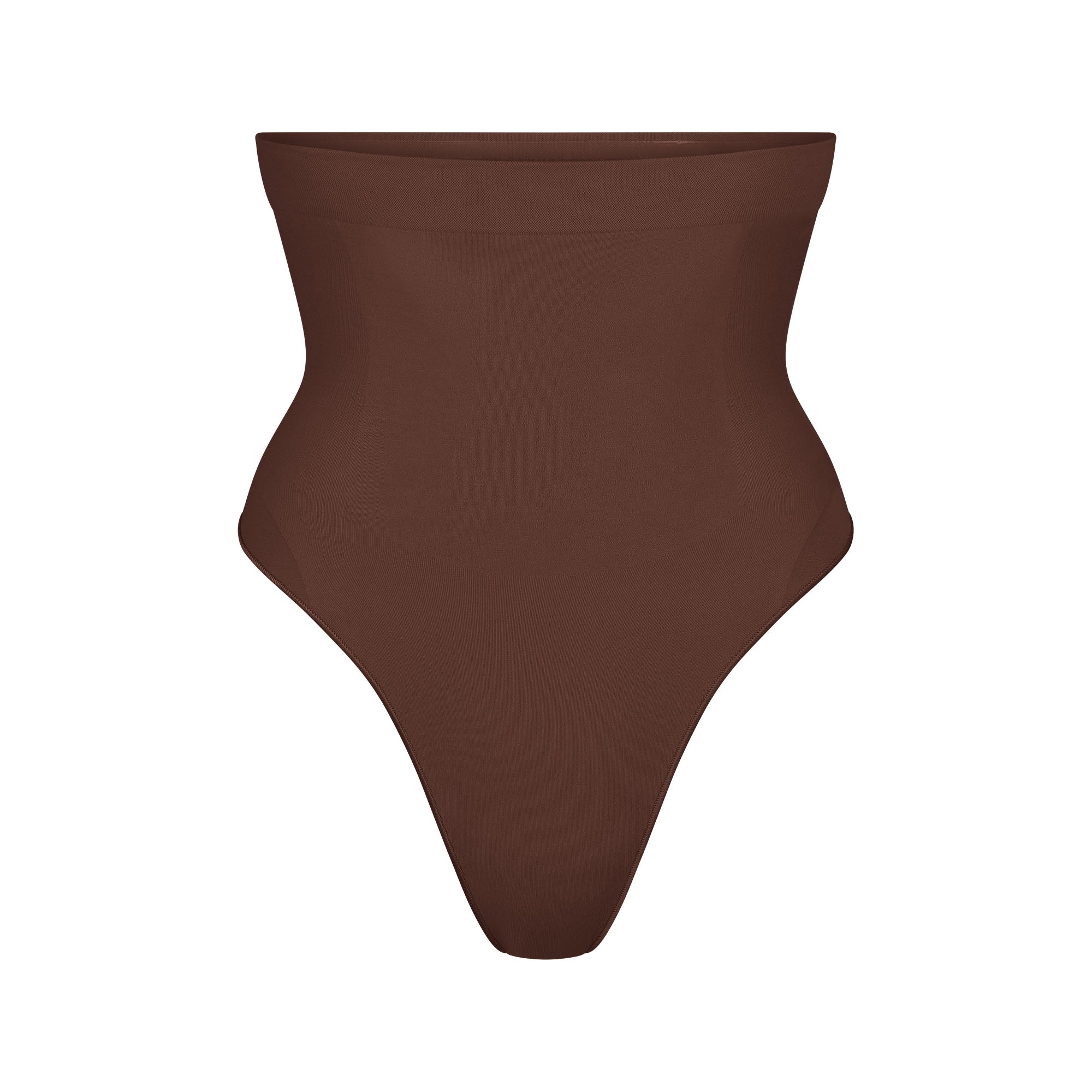 Skims Seamless Sculpt High-Waisted Thong Cocoa