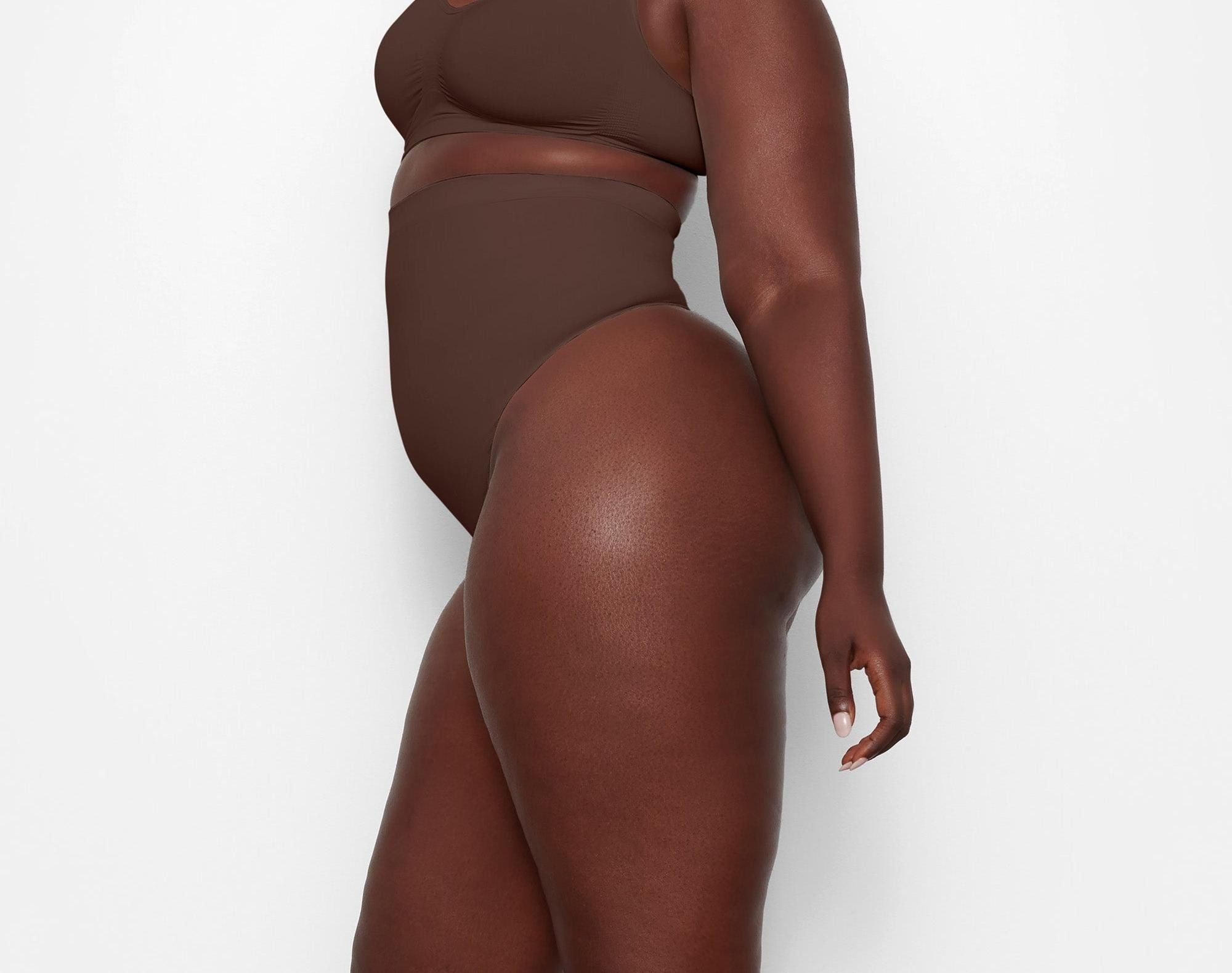 Skims Seamless Sculpt High-Waisted Thong Cocoa