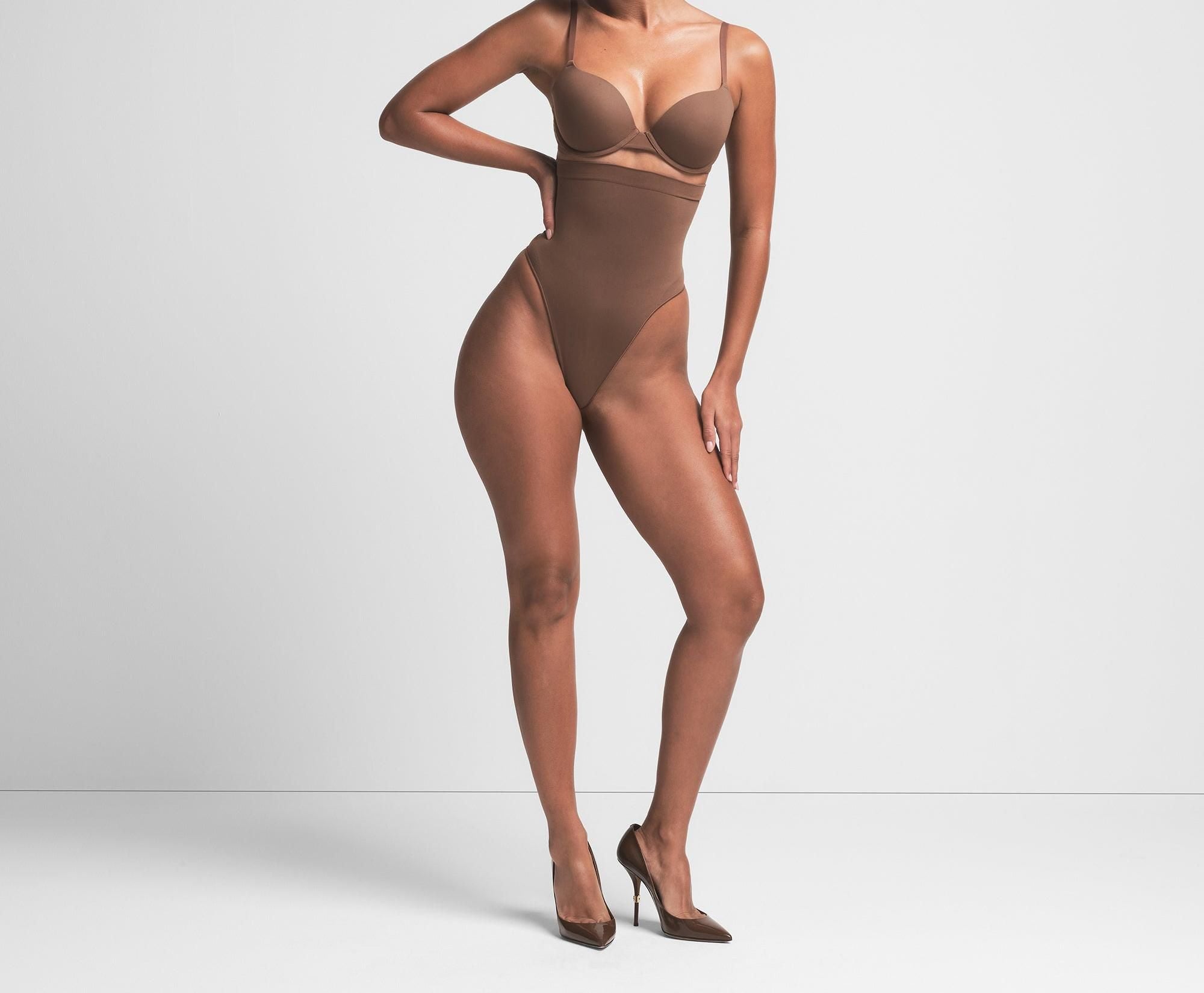 Skims Seamless Sculpt High-Waisted Thong Jasper