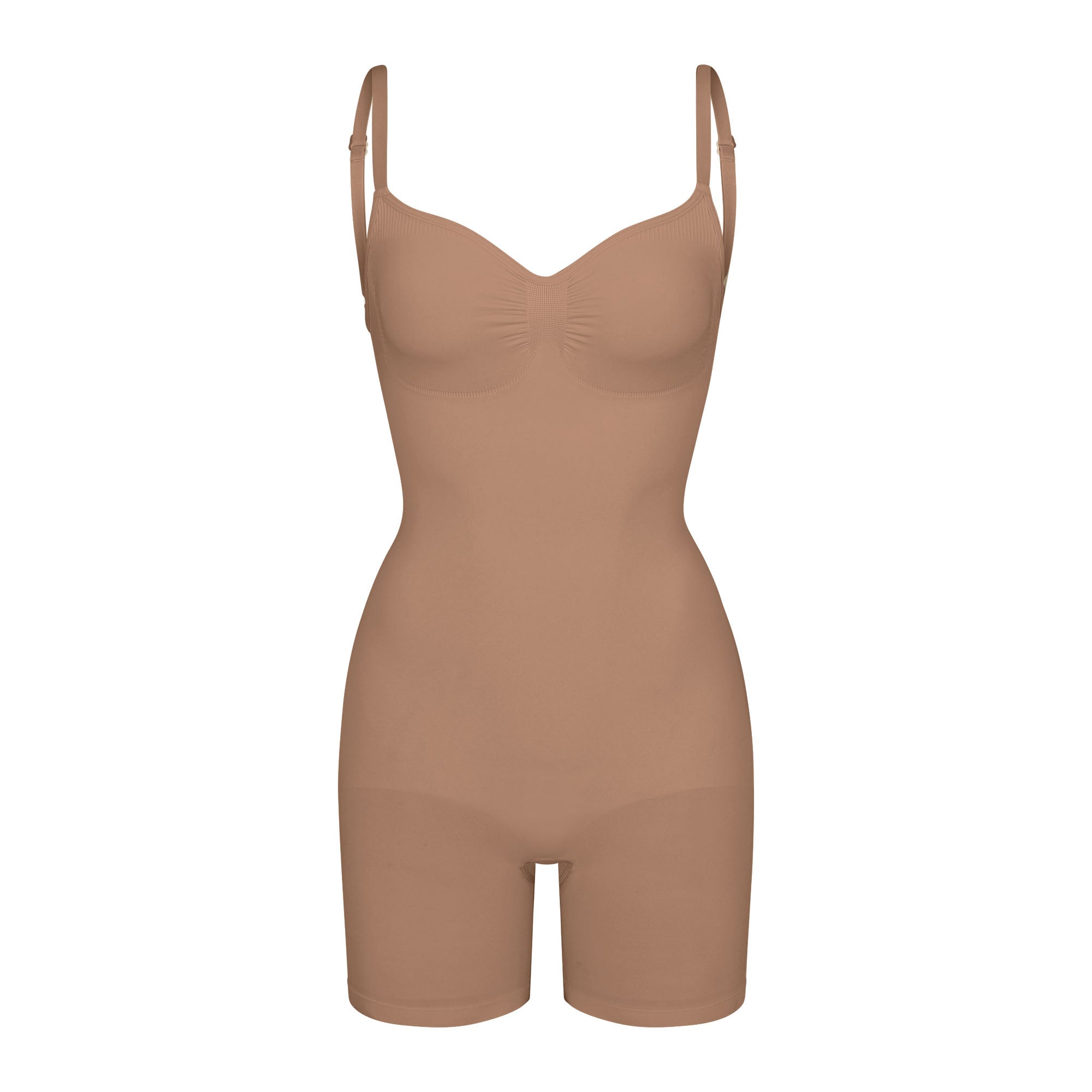 Skims Seamless Sculpt Low Back Mid Thigh Bodysuit Sienna