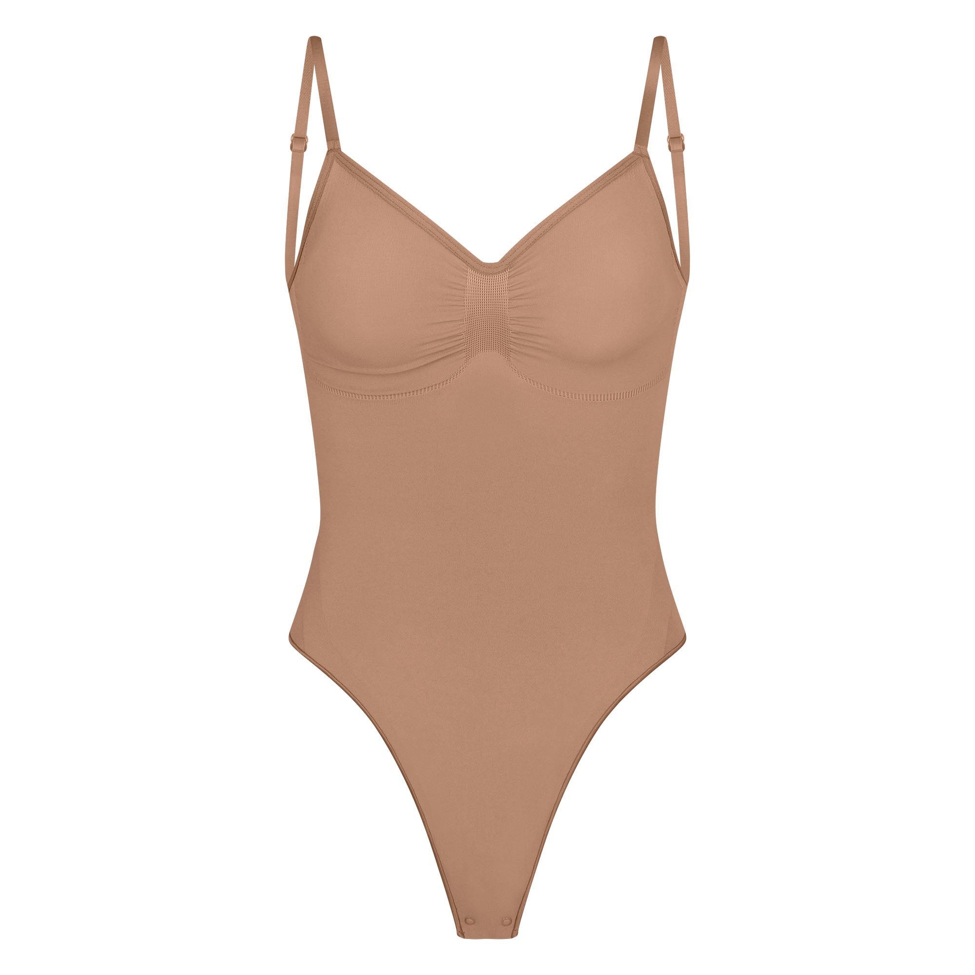 Skims Seamless Sculpt Low Back Thong Bodysuit Sienna