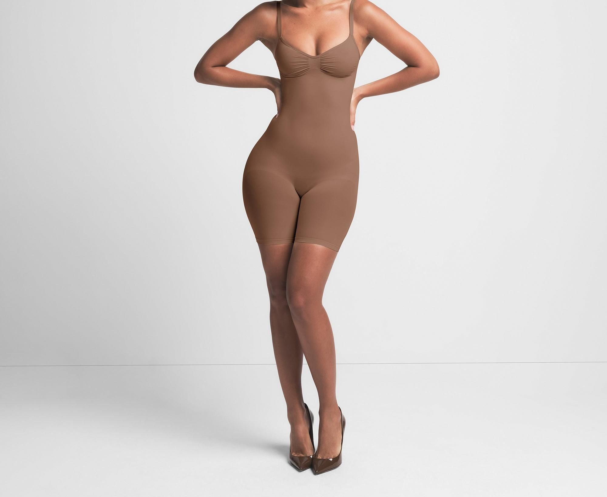 Skims Seamless Sculpt Mid Thigh Bodysuit Jasper