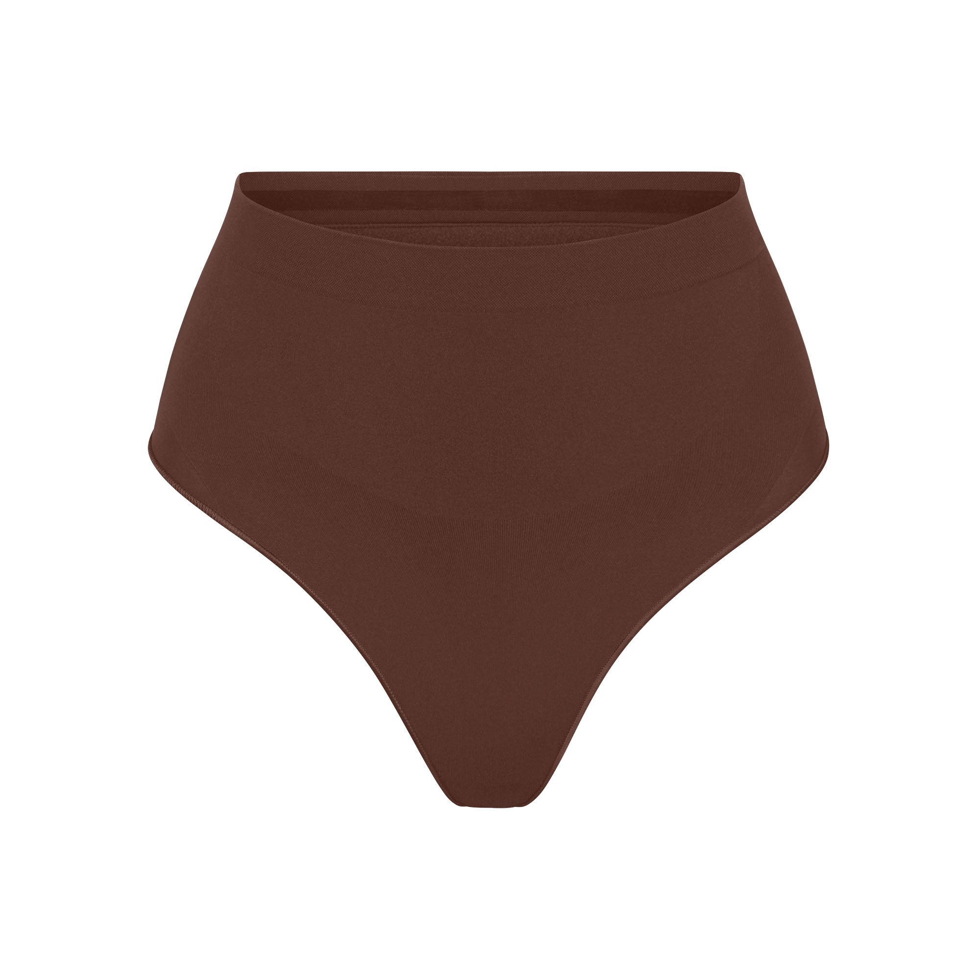 Skims Seamless Sculpt Mid Waist Thong Cocoa