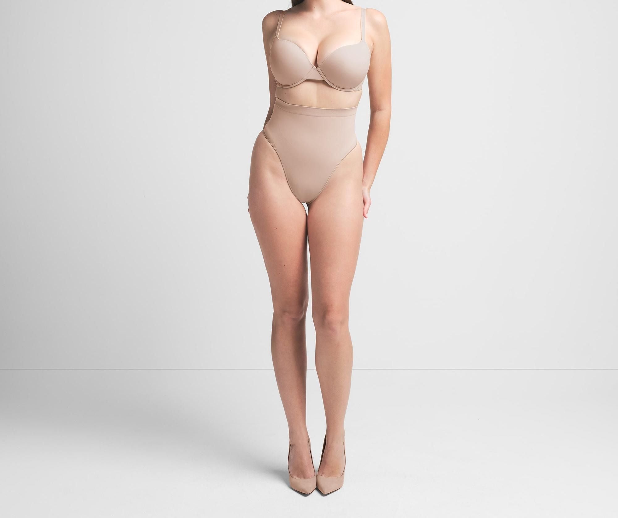 Skims Seamless Sculpt Mid Waist Thong Mica