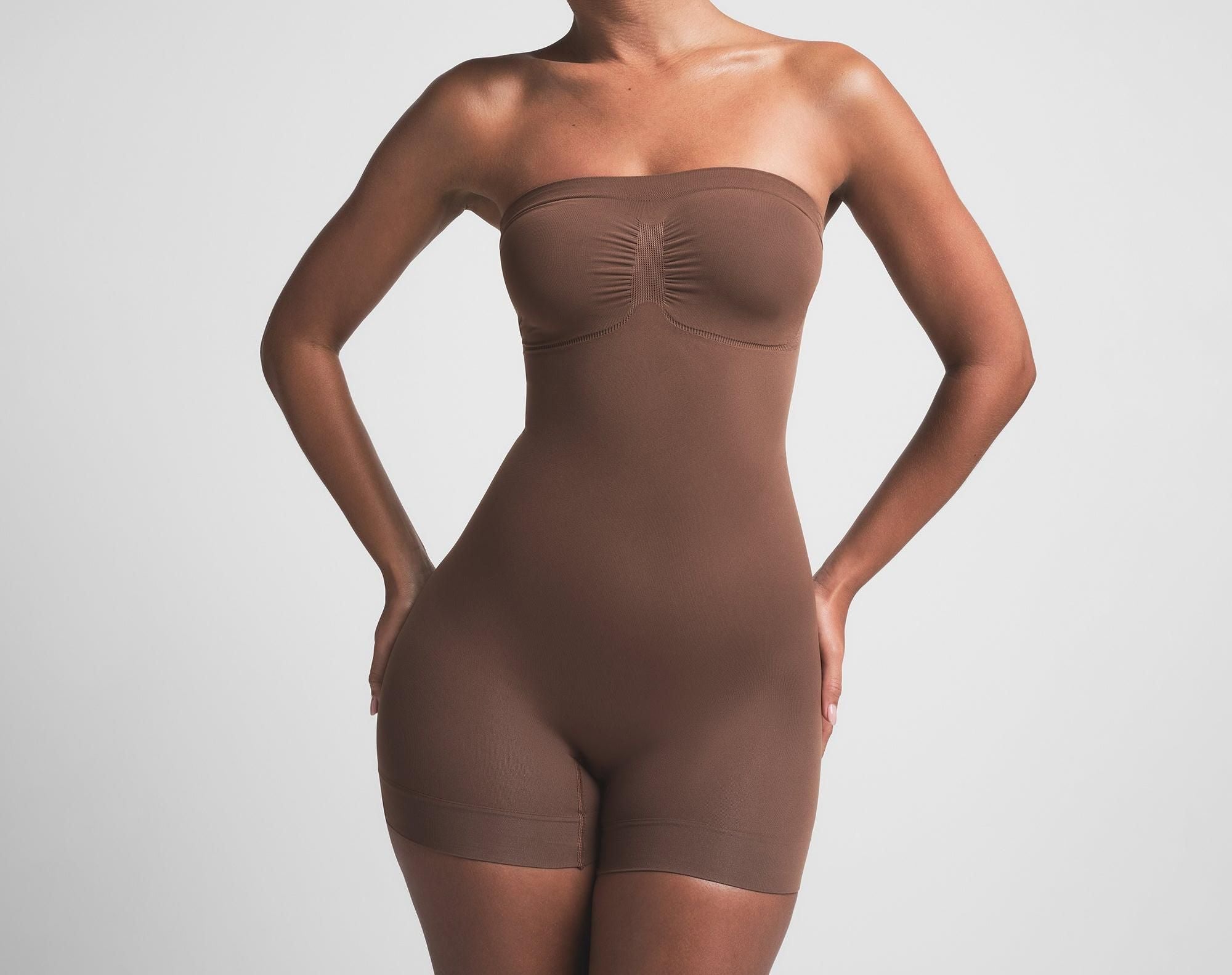 Skims Seamless Sculpt Strapless Shortie Bodysuit Jasper