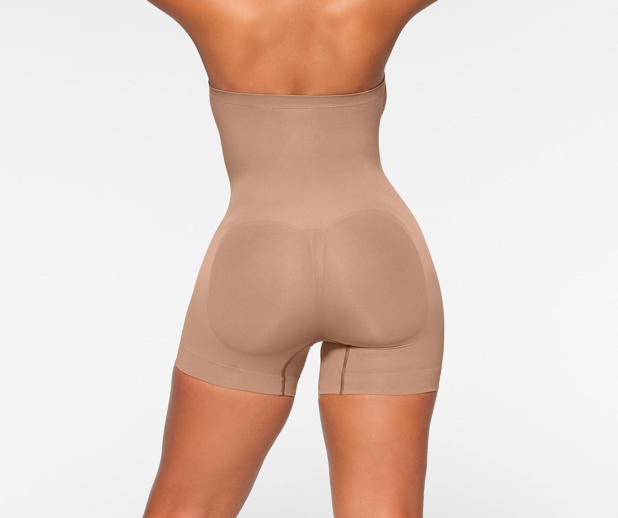 Skims Seamless Sculpt Strapless Shortie Bodysuit Sienna