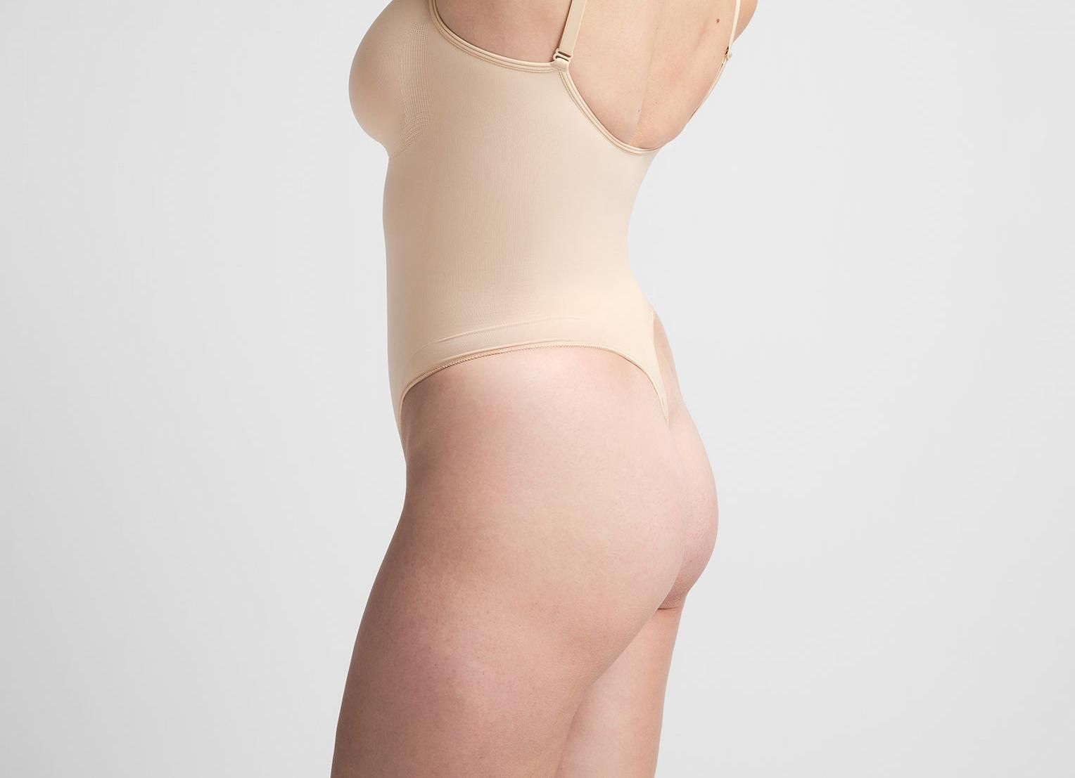 Skims Seamless Sculpt Thong Bodysuit Sand