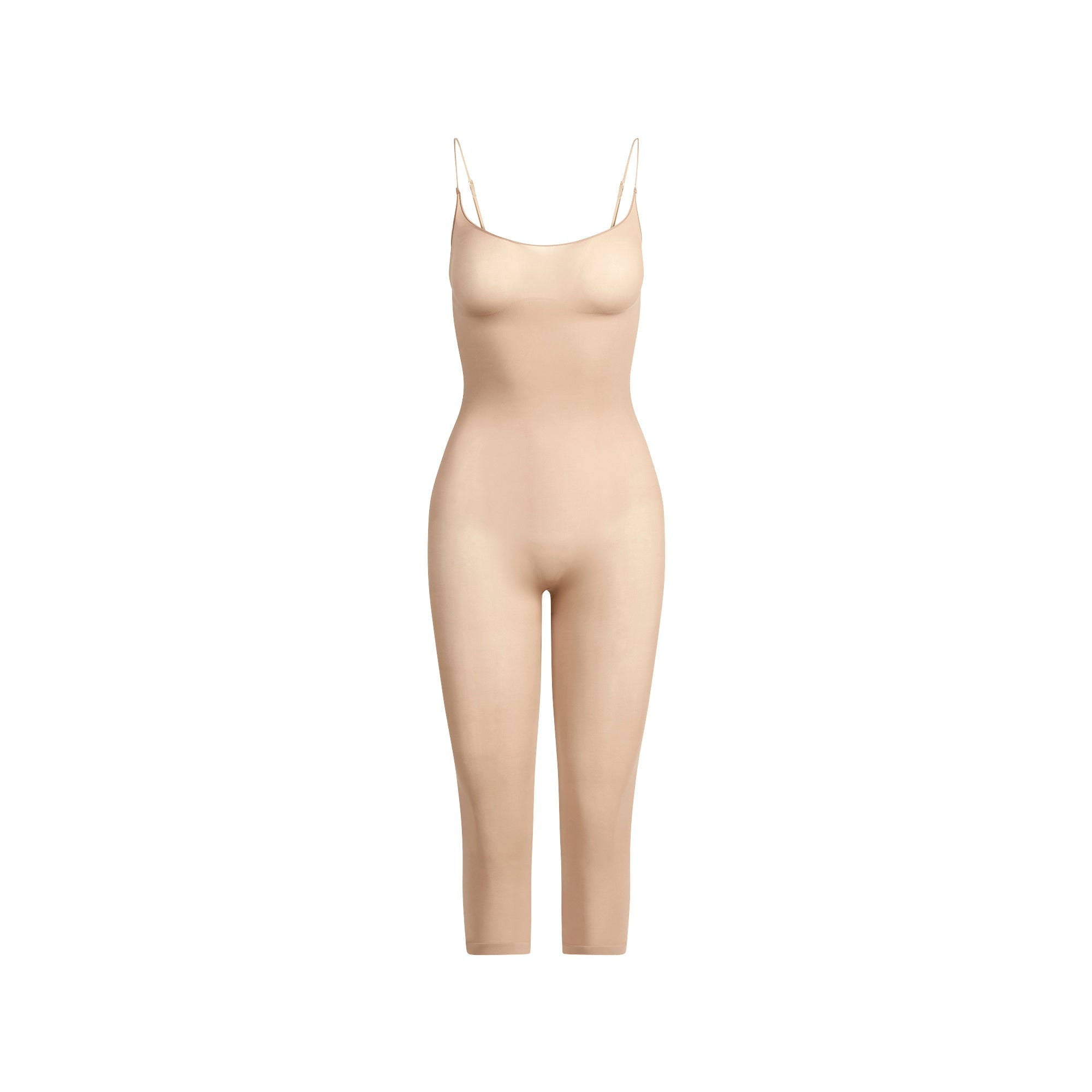 Skims Sheer Seamless Catsuit Clay