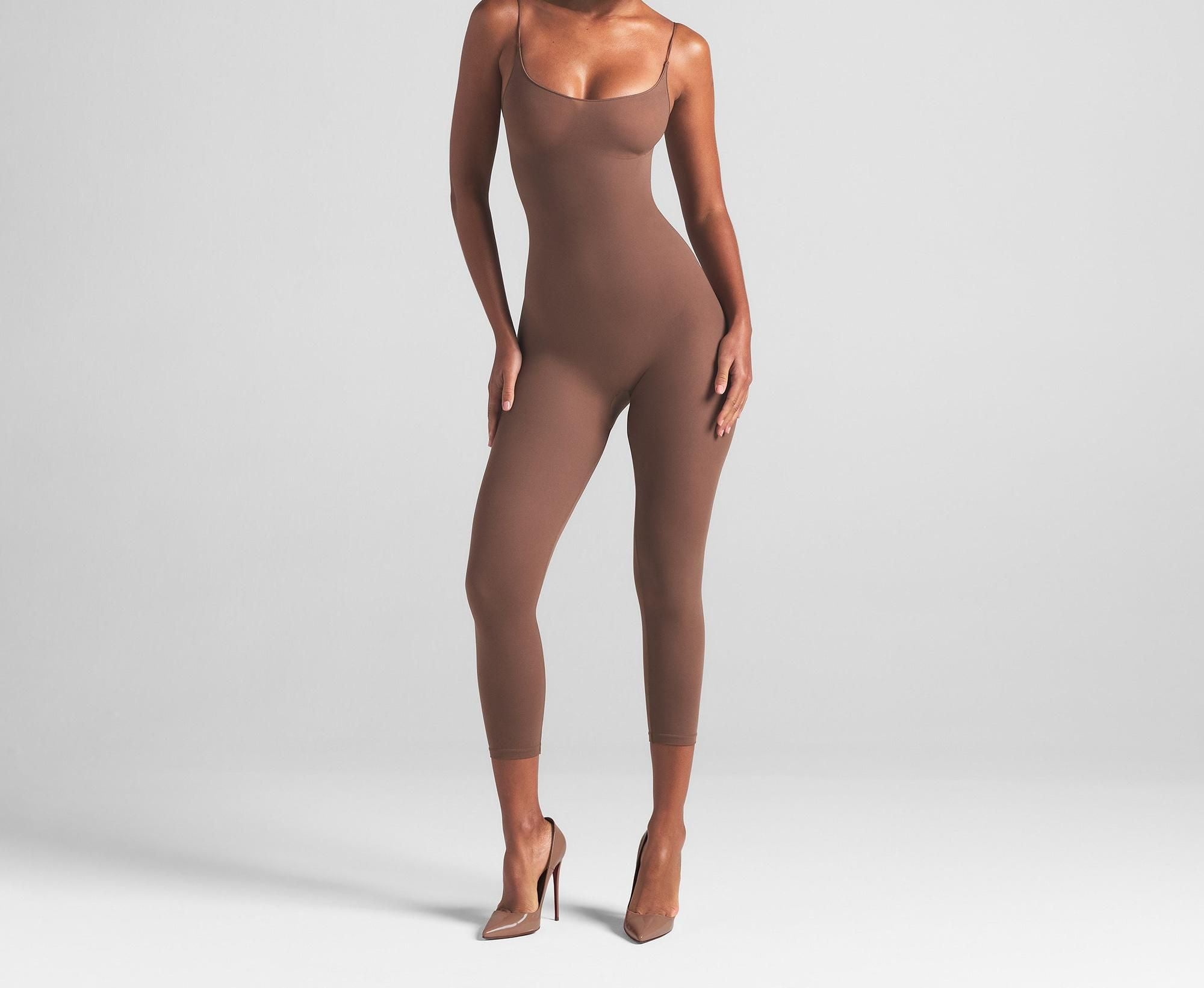 Skims Sheer Seamless Catsuit Jasper