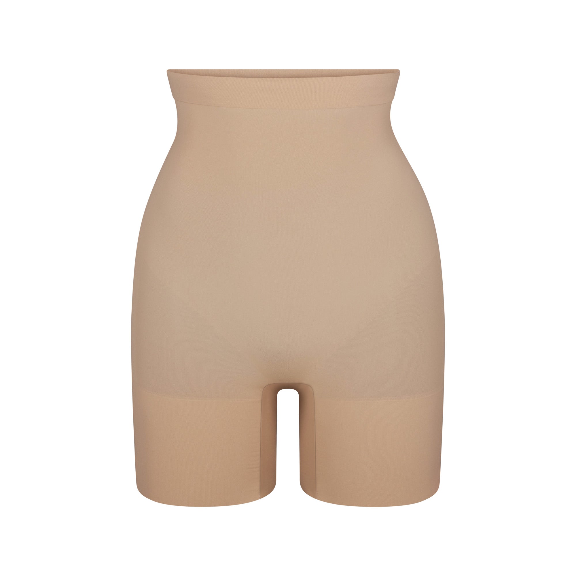 Skims Sheer Seamless High-Waisted Mid Thigh Short Clay