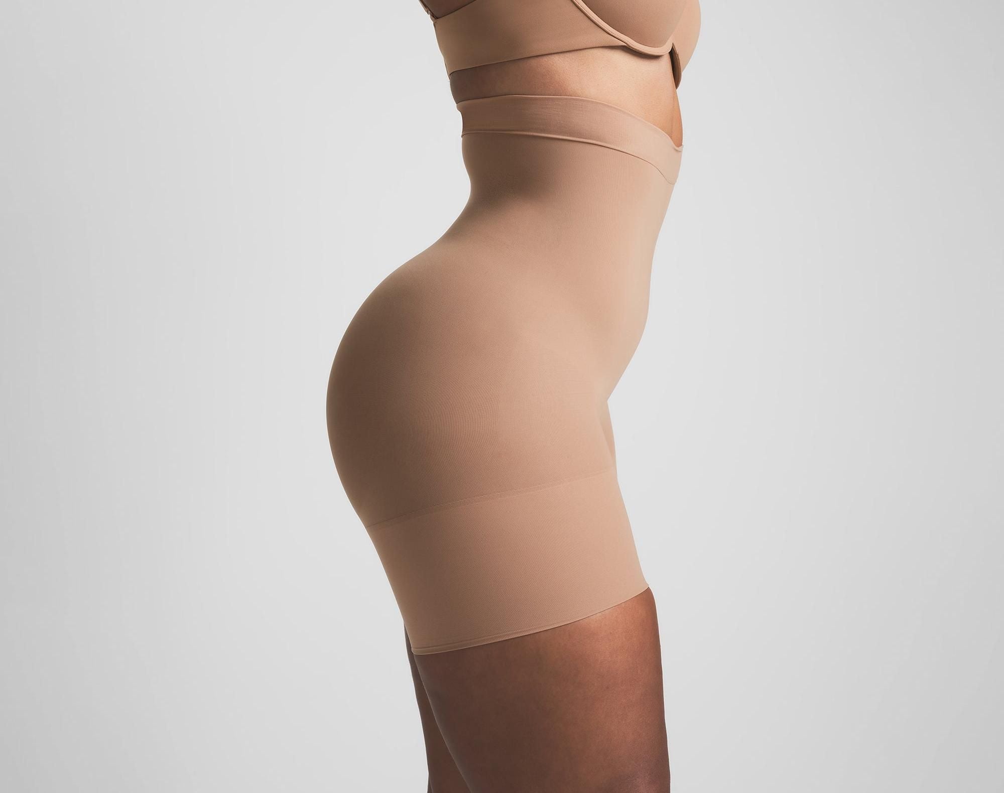 Skims Sheer Seamless High-Waisted Mid Thigh Short Sienna