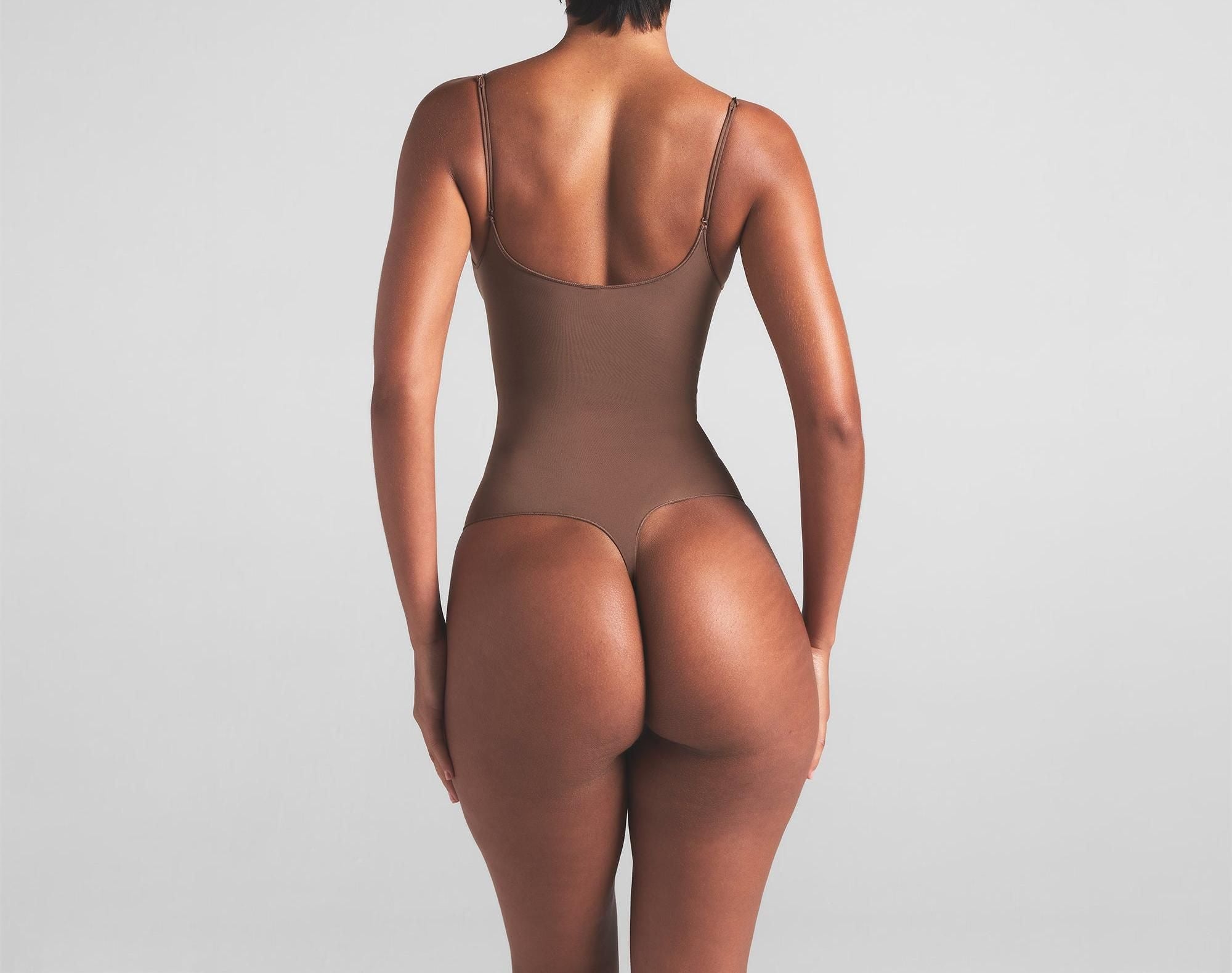 Skims Sheer Seamless Thong Bodysuit Jasper