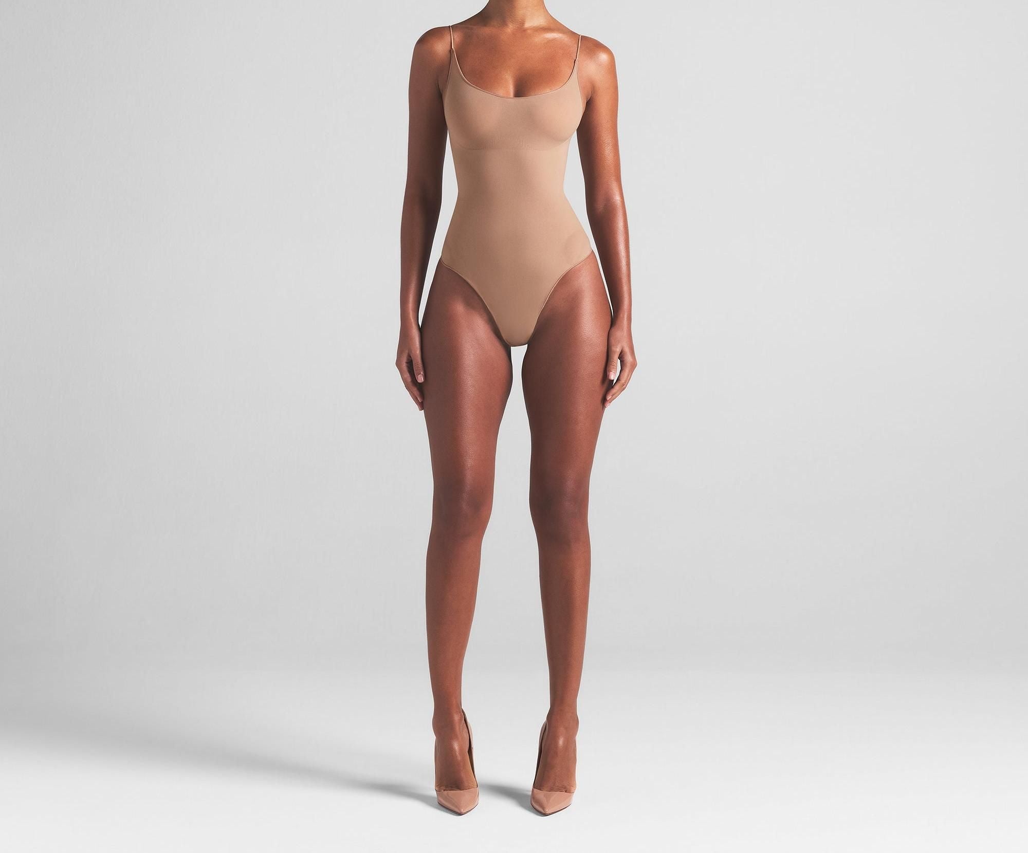 Skims Sheer Seamless Thong Bodysuit Sienna