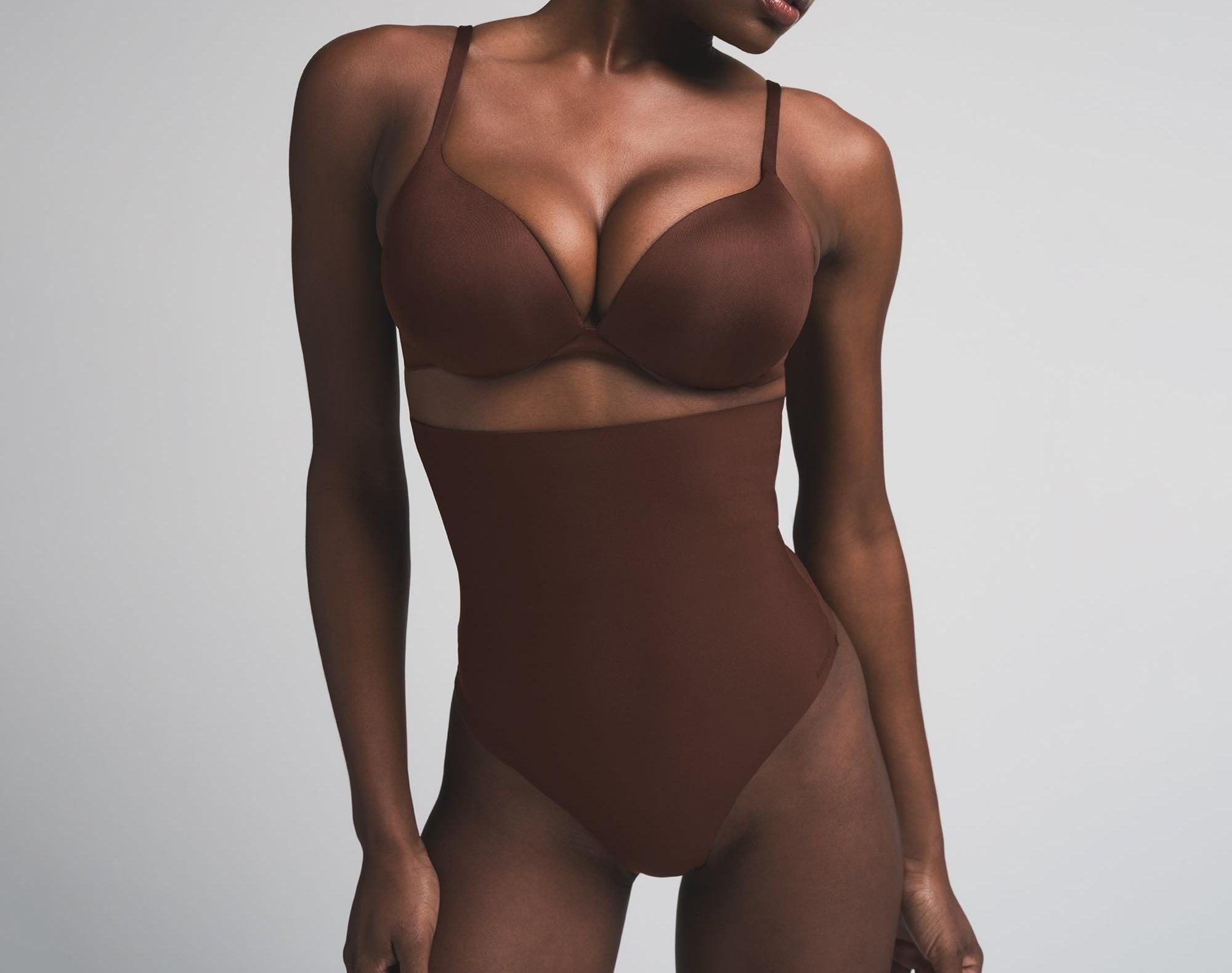 Skims Skims Body Core Sculpt High-Waisted Thong Cocoa