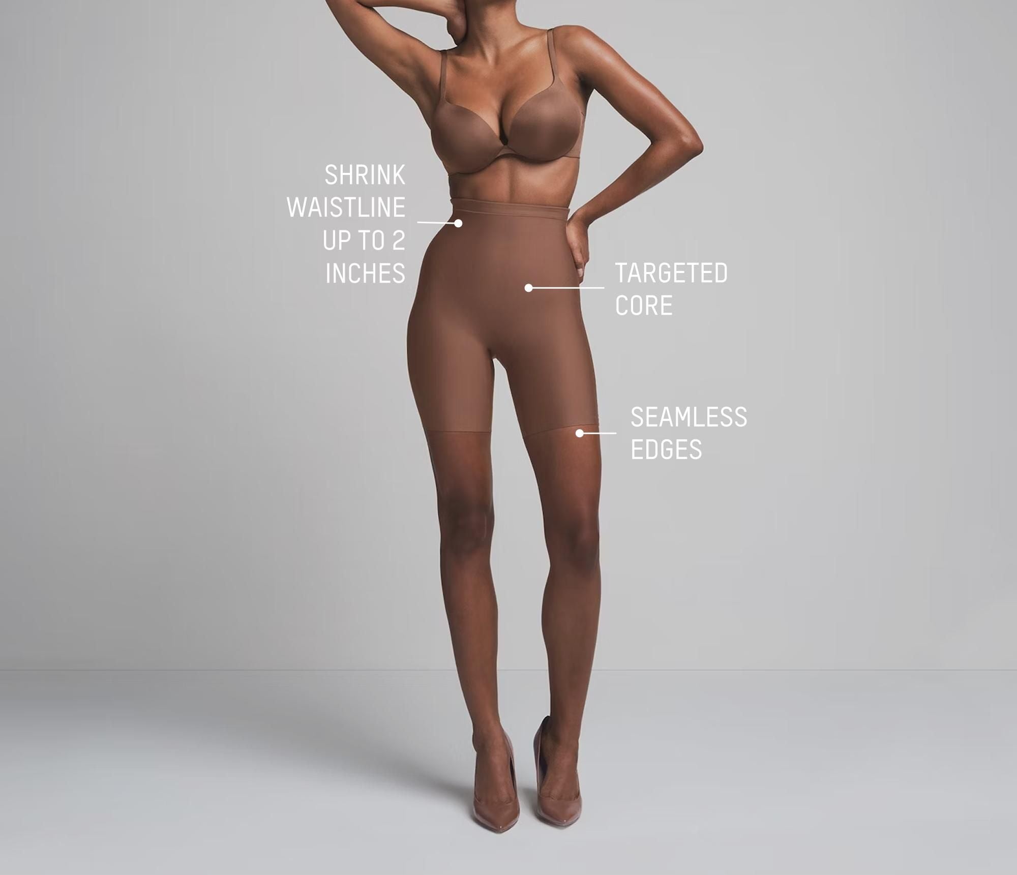 Skims Skims Body Core Sculpt Mid Rise Short Cocoa