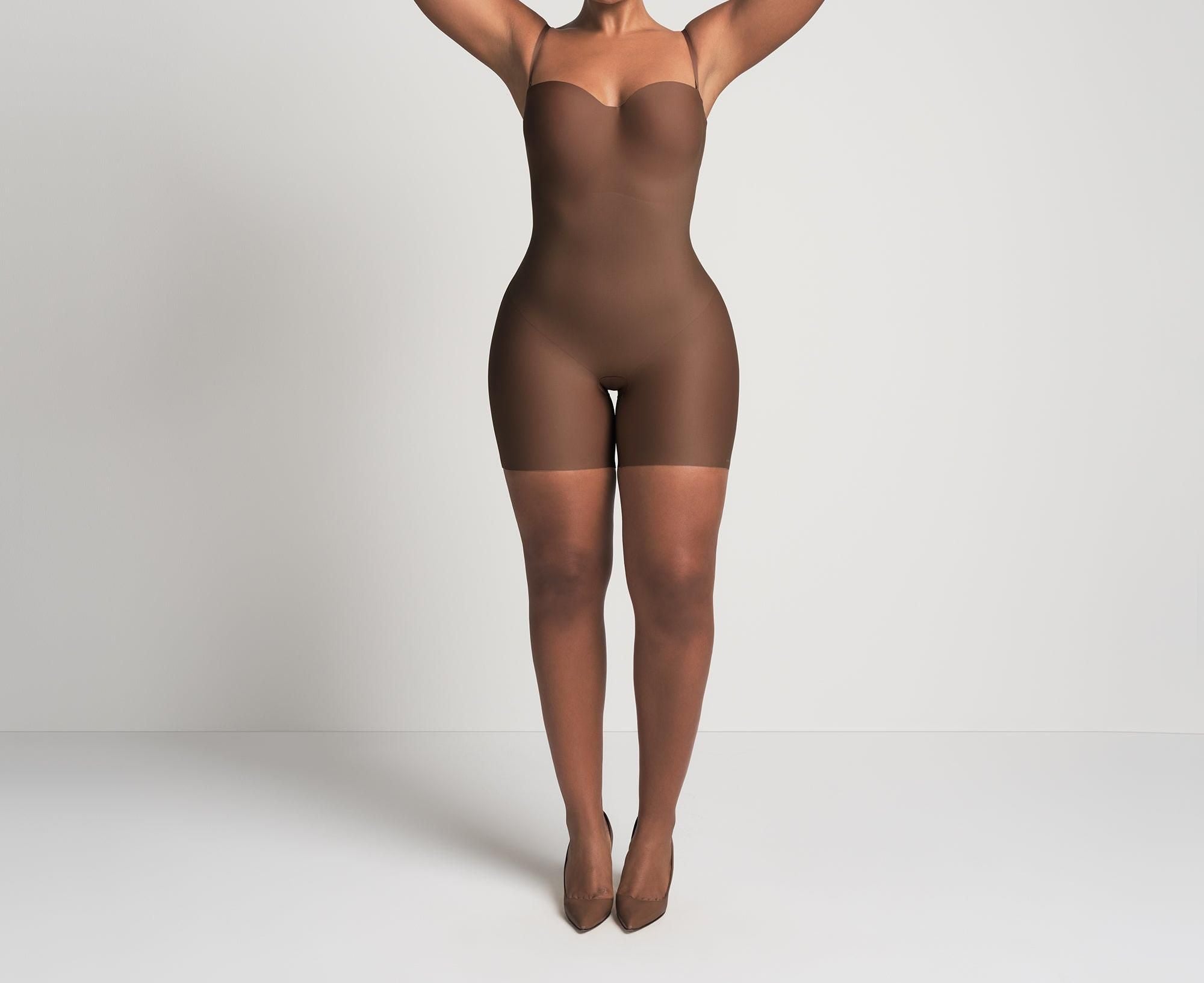 Skims Skims Body Core Sculpt Underwire Mid Thigh Bodysuit Jasper