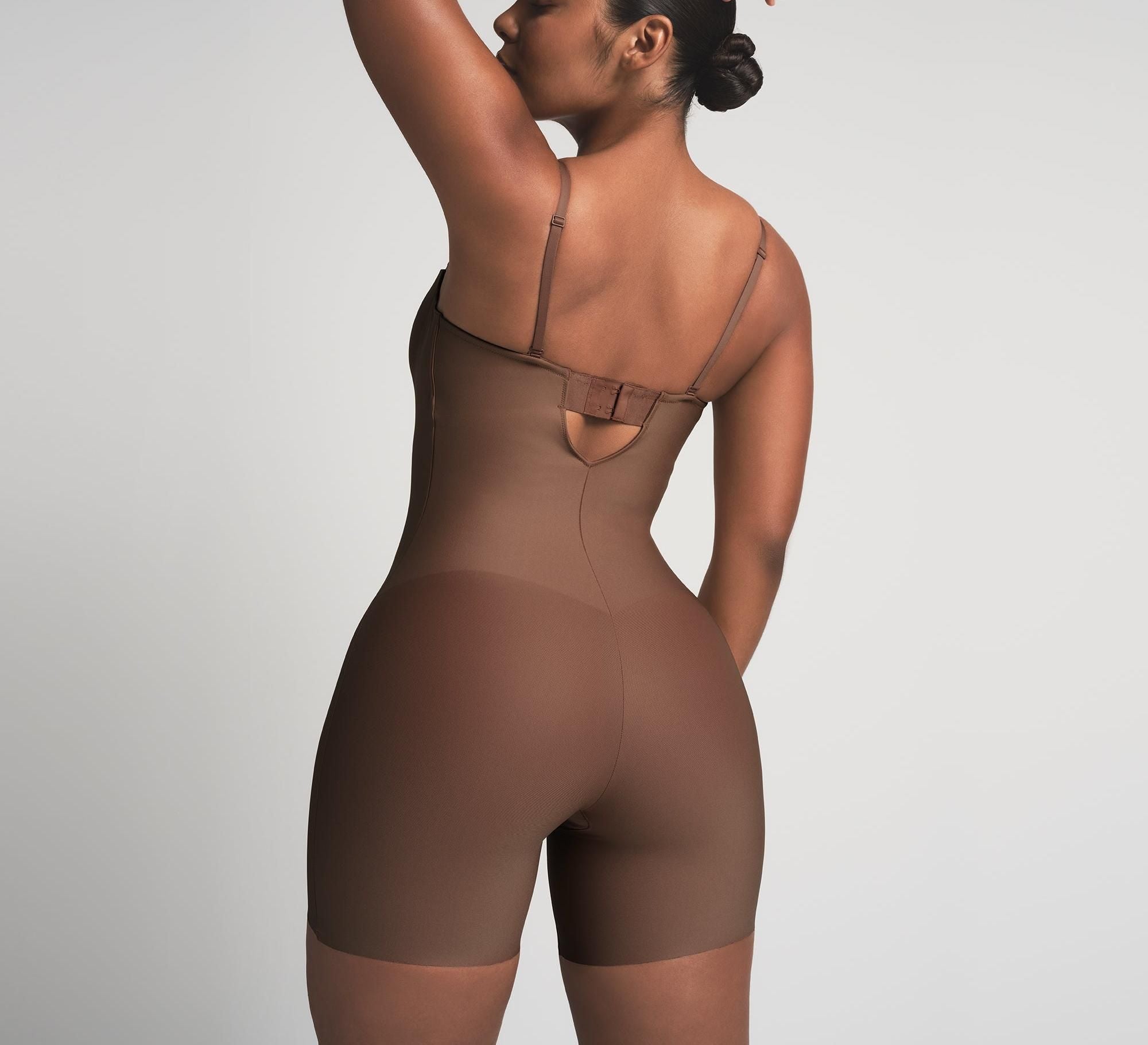 Skims Skims Body Core Sculpt Underwire Mid Thigh Bodysuit Jasper