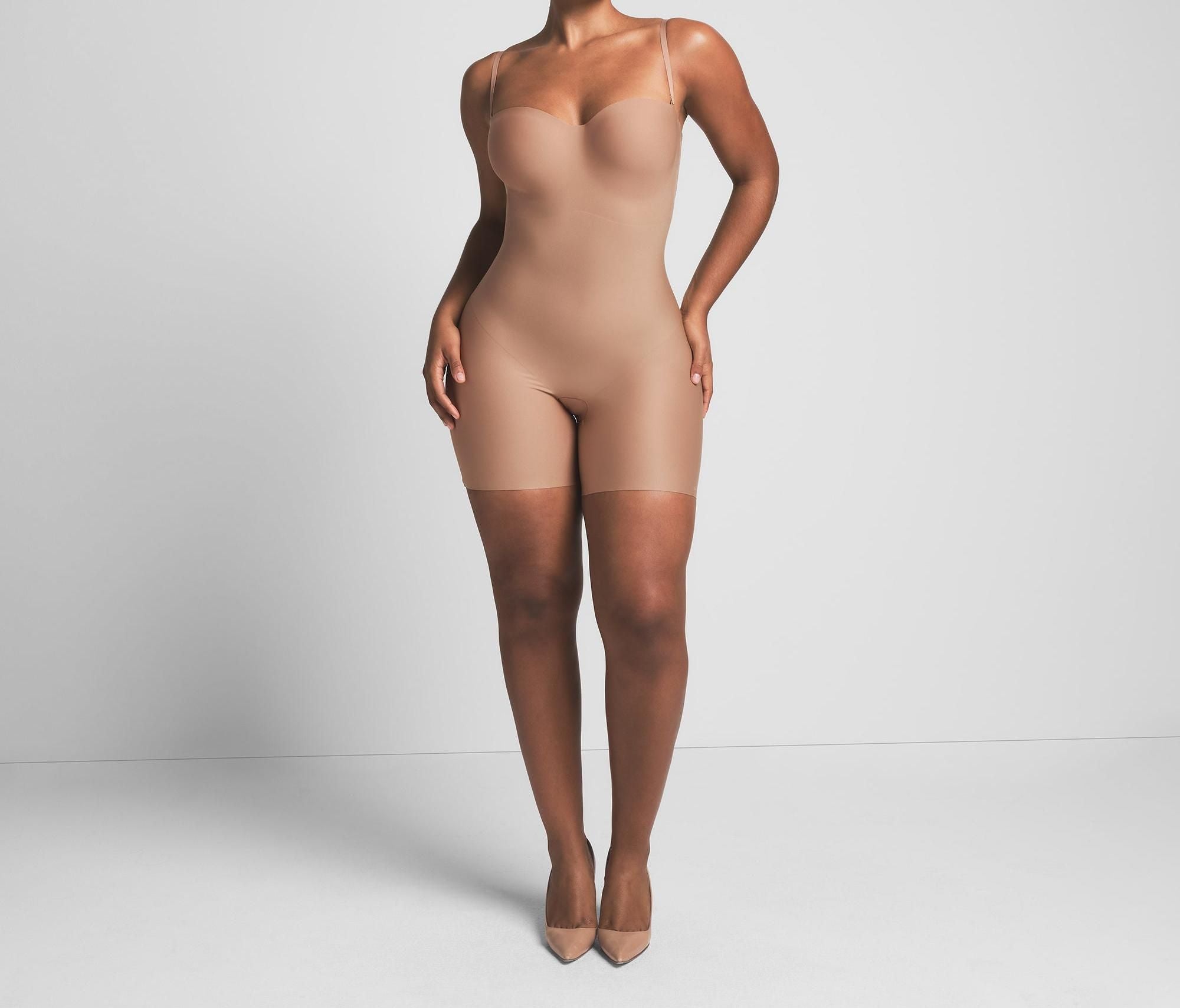 Skims Skims Body Core Sculpt Underwire Mid Thigh Bodysuit Sienna