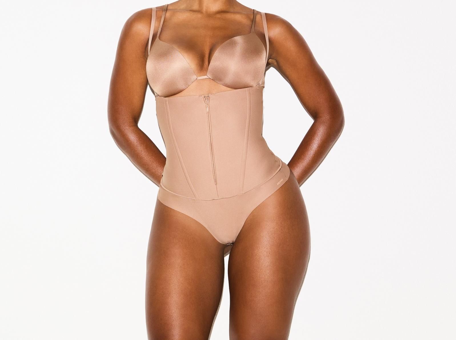 Skims Skims Body Core Sculpt Waist Cincher Thong Sienna