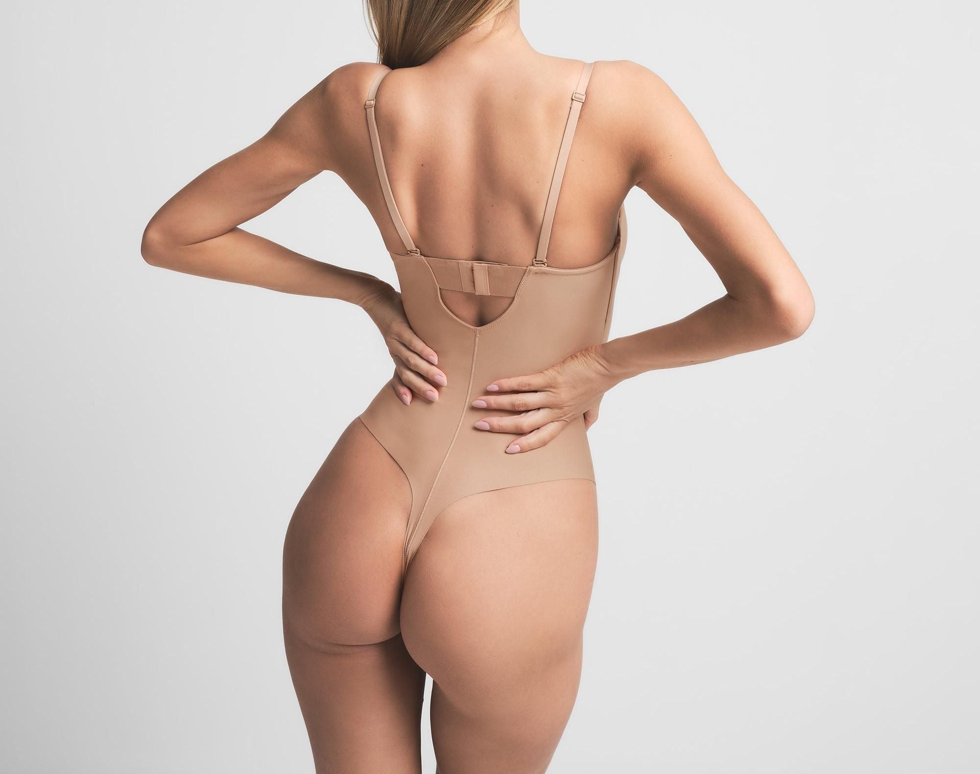 Skims Skims Body Underwire Thong Bodysuit Clay