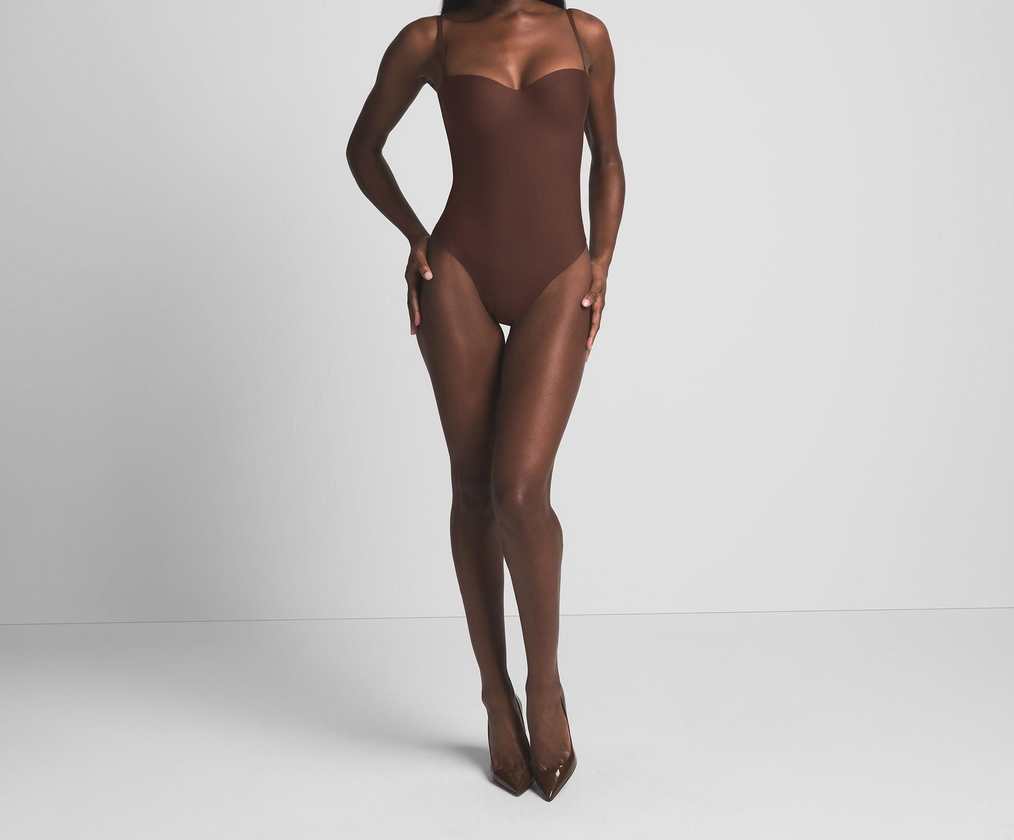 Skims Skims Body Underwire Thong Bodysuit Cocoa