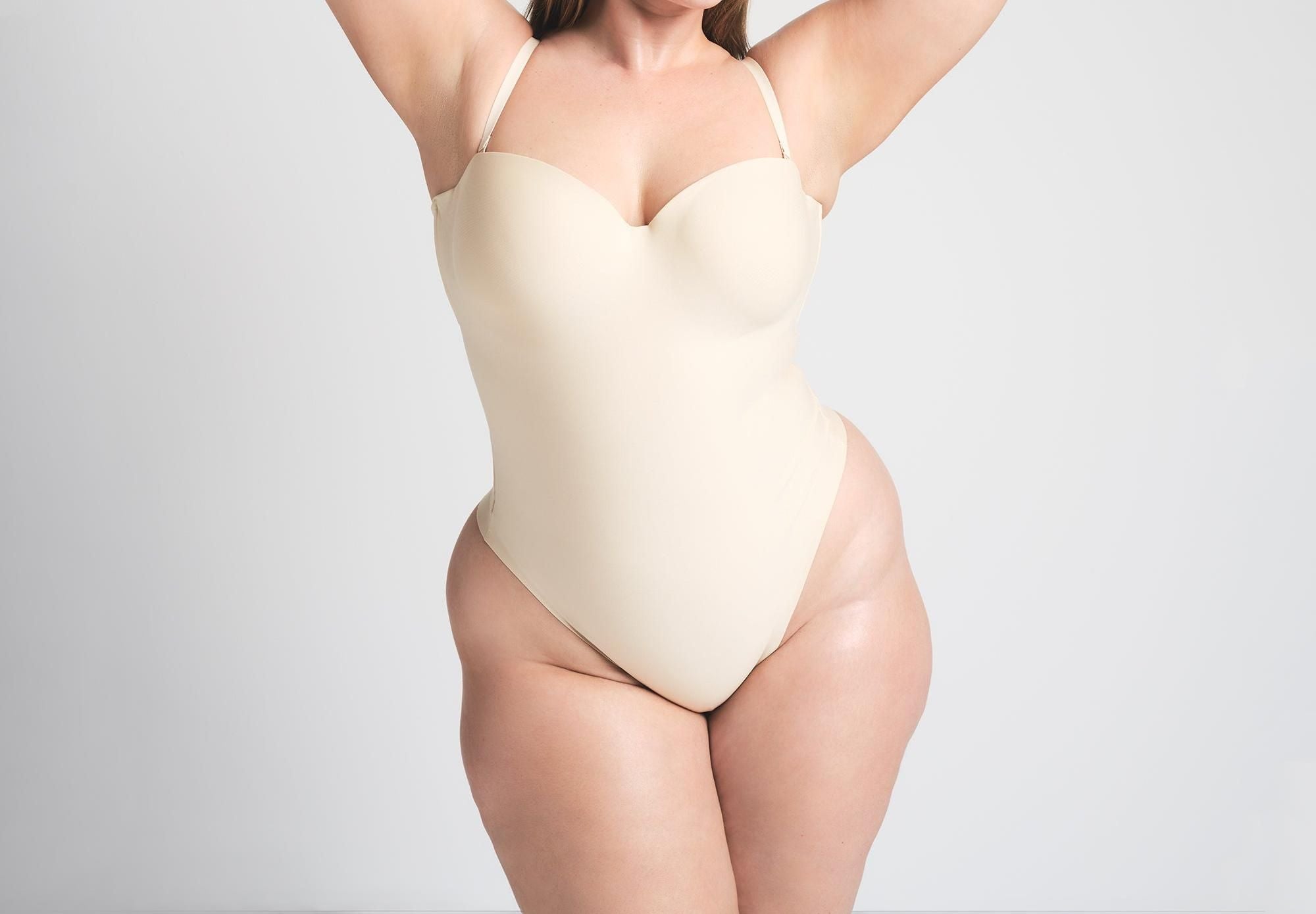 Skims Skims Body Underwire Thong Bodysuit Sand