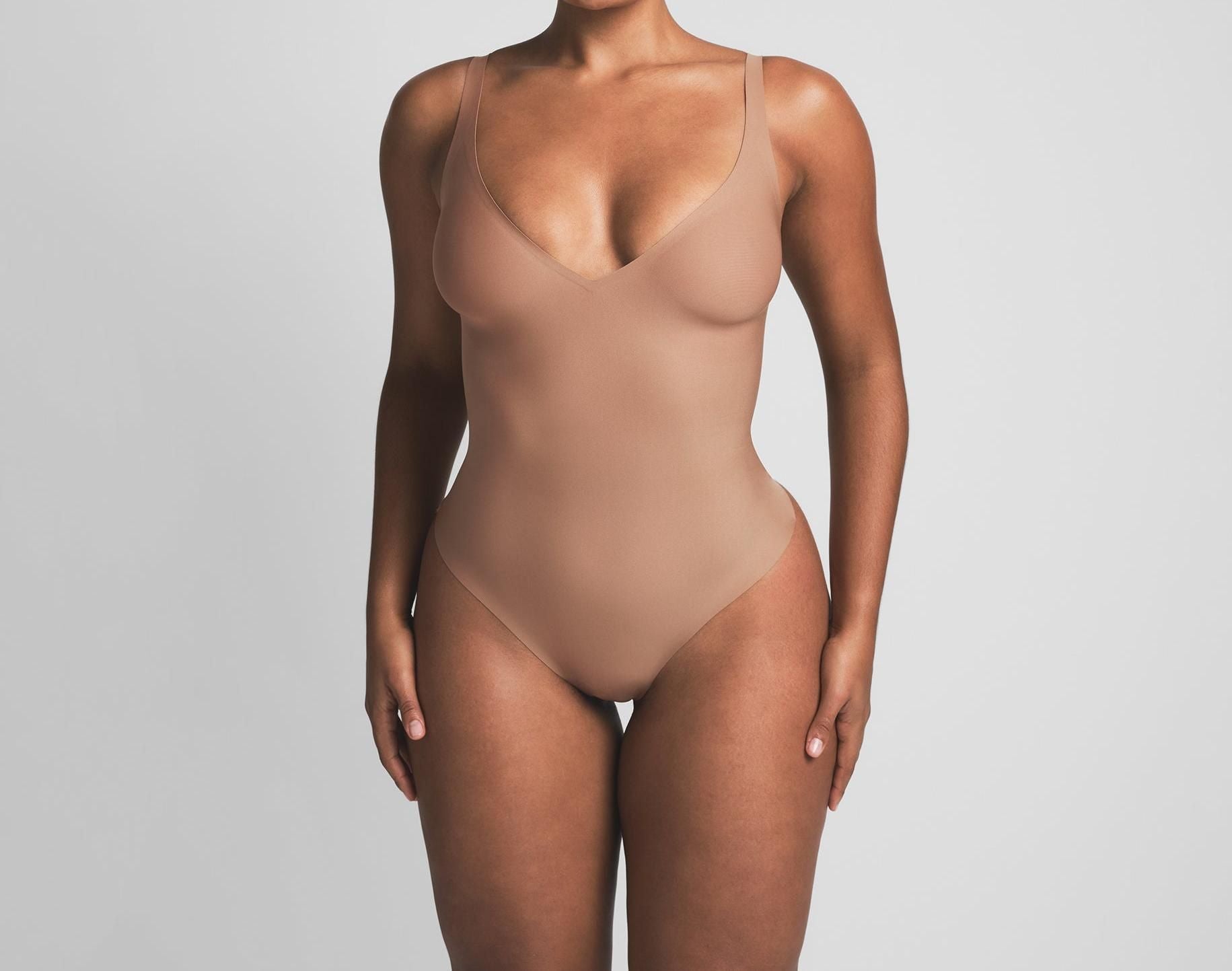 Skims Skims Body Unlined Plunge Thong Bodysuit Sienna