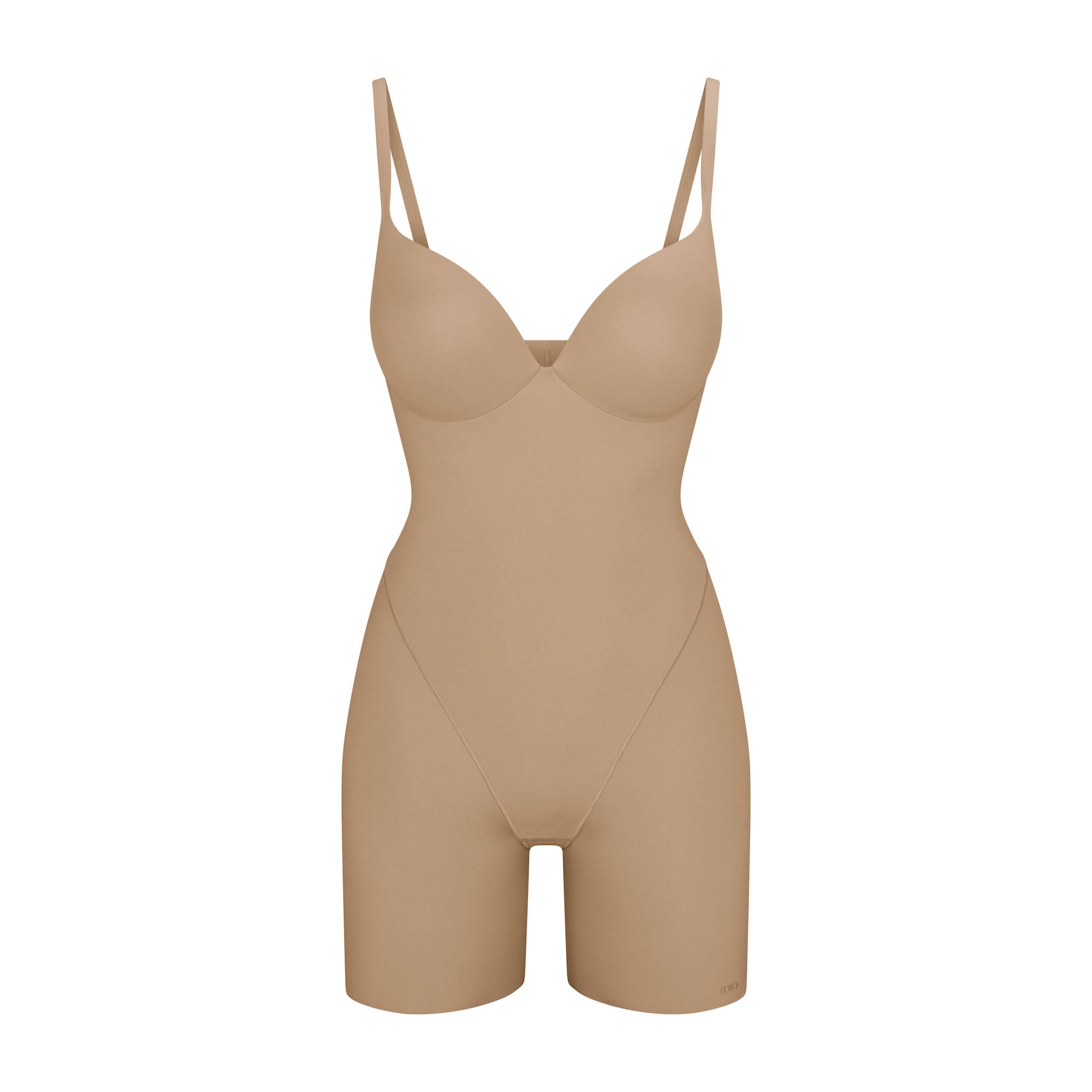 Skims Skims Ultimate Body Push-Up Butt Enhancing Padded Mid Thigh Bodysuit Clay